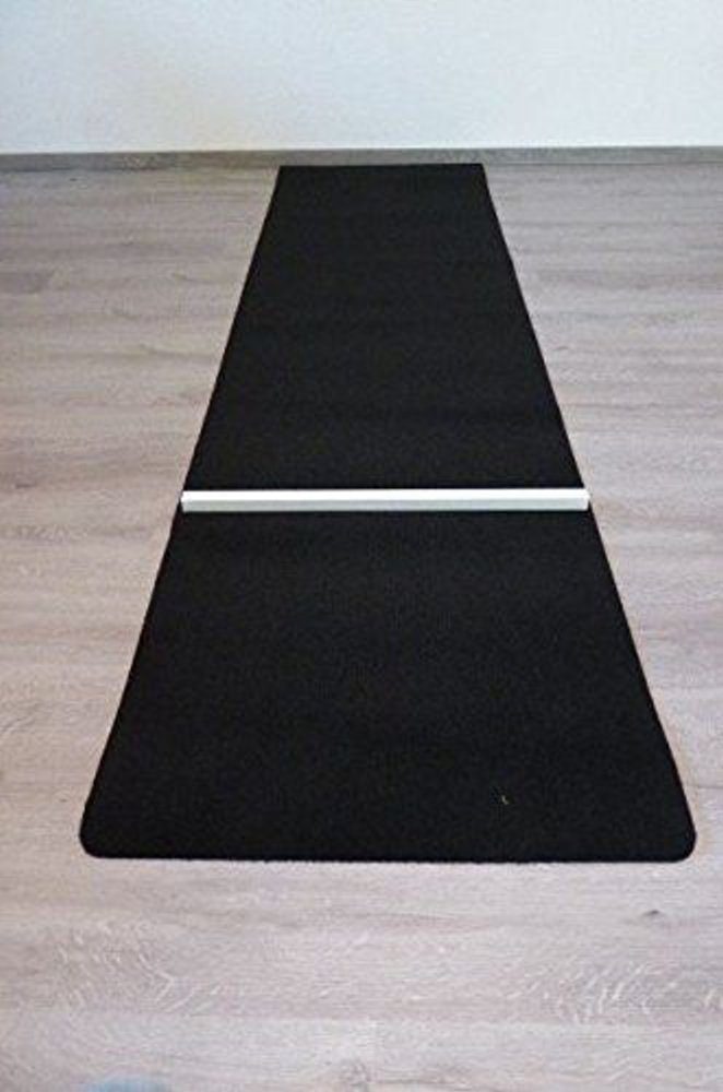 Dartmatte Dartmatte schwarz grau variable Abwurflinie Teppich Tuniermatte Dart