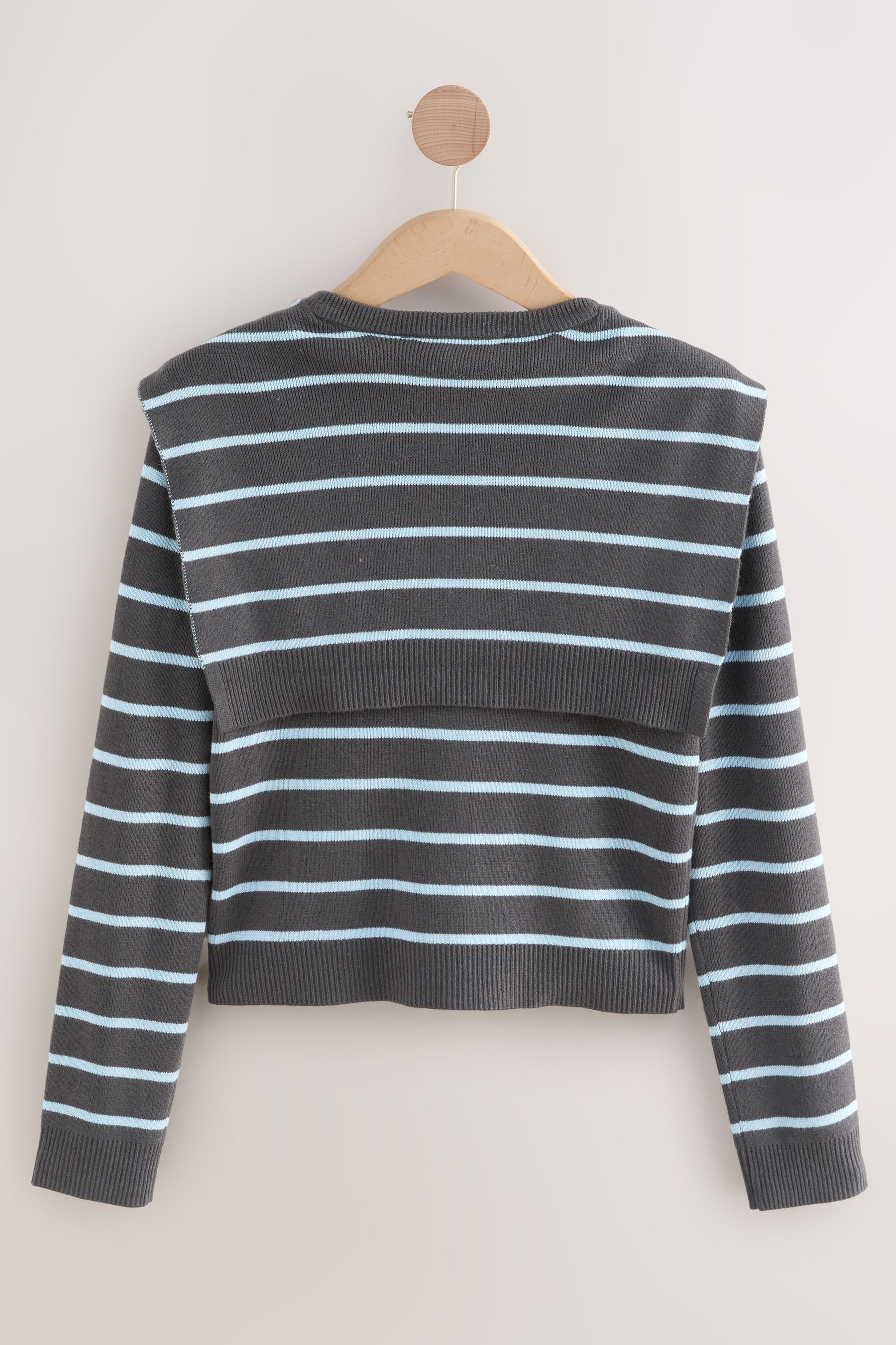 Next Rundhalspullover Cardigan mit Rundhalsausschnitt und günstig online kaufen