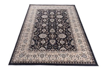 Orientteppich Oriente Teppich - Traditioneller Teppich Orient Schwarz Grau, Mazovia, 60 x 100 cm, Geeignet für Fußbodenheizung, Pflegeleicht, Wohnzimmerteppich