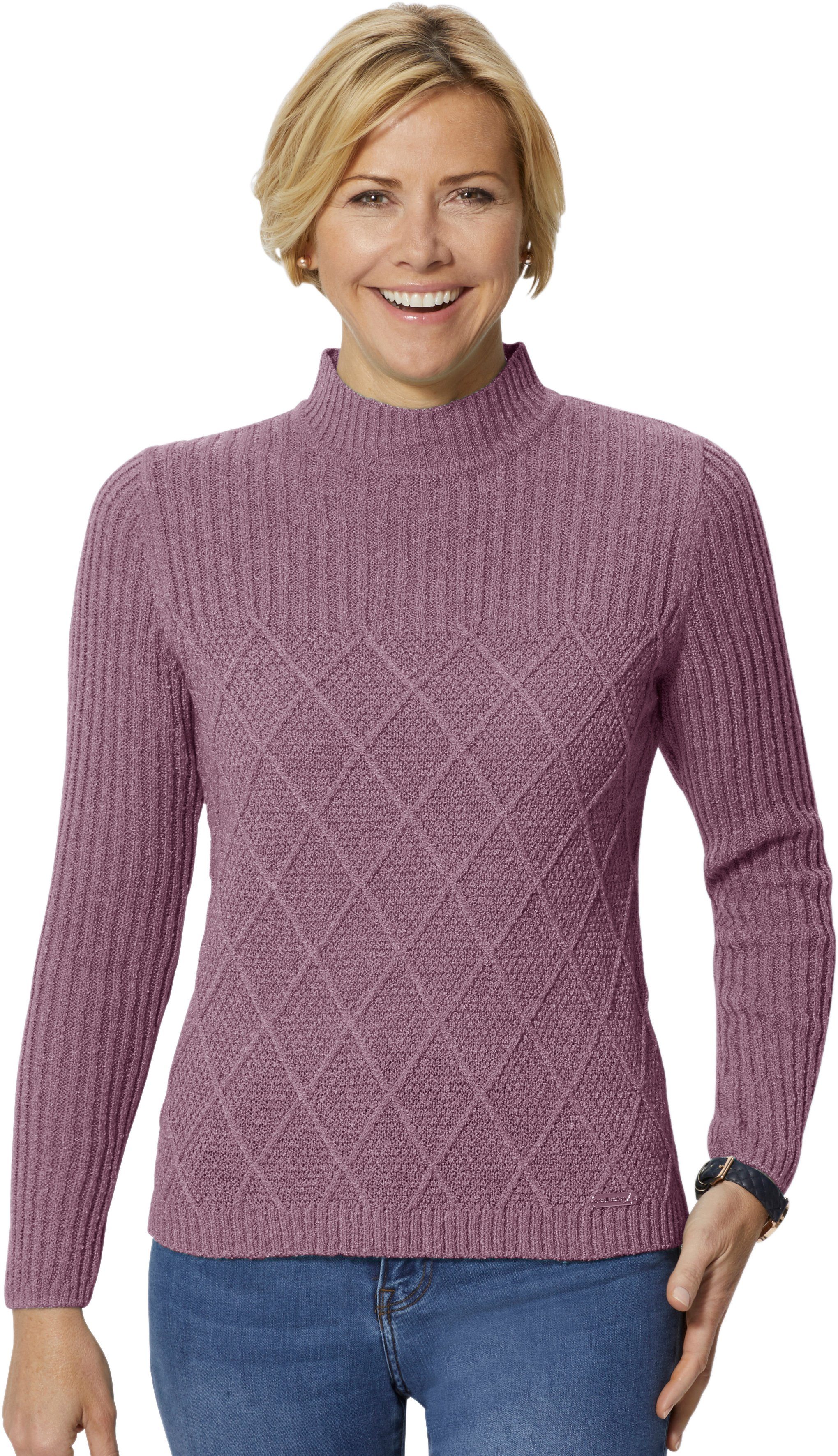 Strickmuster Im Online Casual Rautendessin Apartem Looks Mit Kaufen Pullover O8wPNnXZ0k