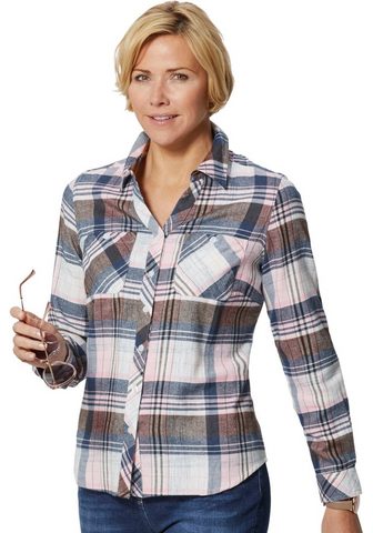 CASUAL LOOKS Блуза в мягкий angerauter с фланельи