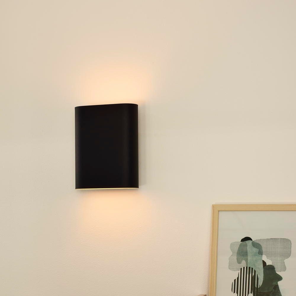 click-licht Wandleuchte Schwarze Wandleuchte Ovalis, Leuchtmittel enthalten: warmweiss, Wandlampe, E14, Angabe, keine Nein, Wandleuchte, Wandlicht