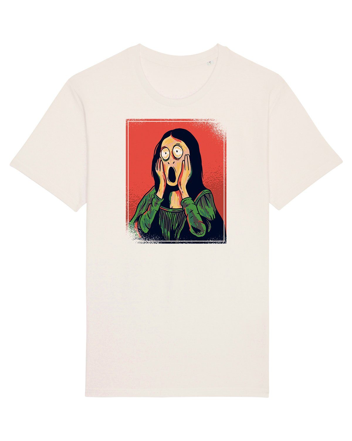 wat? Apparel Print-Shirt Mona Lisa Scream (1-tlg)