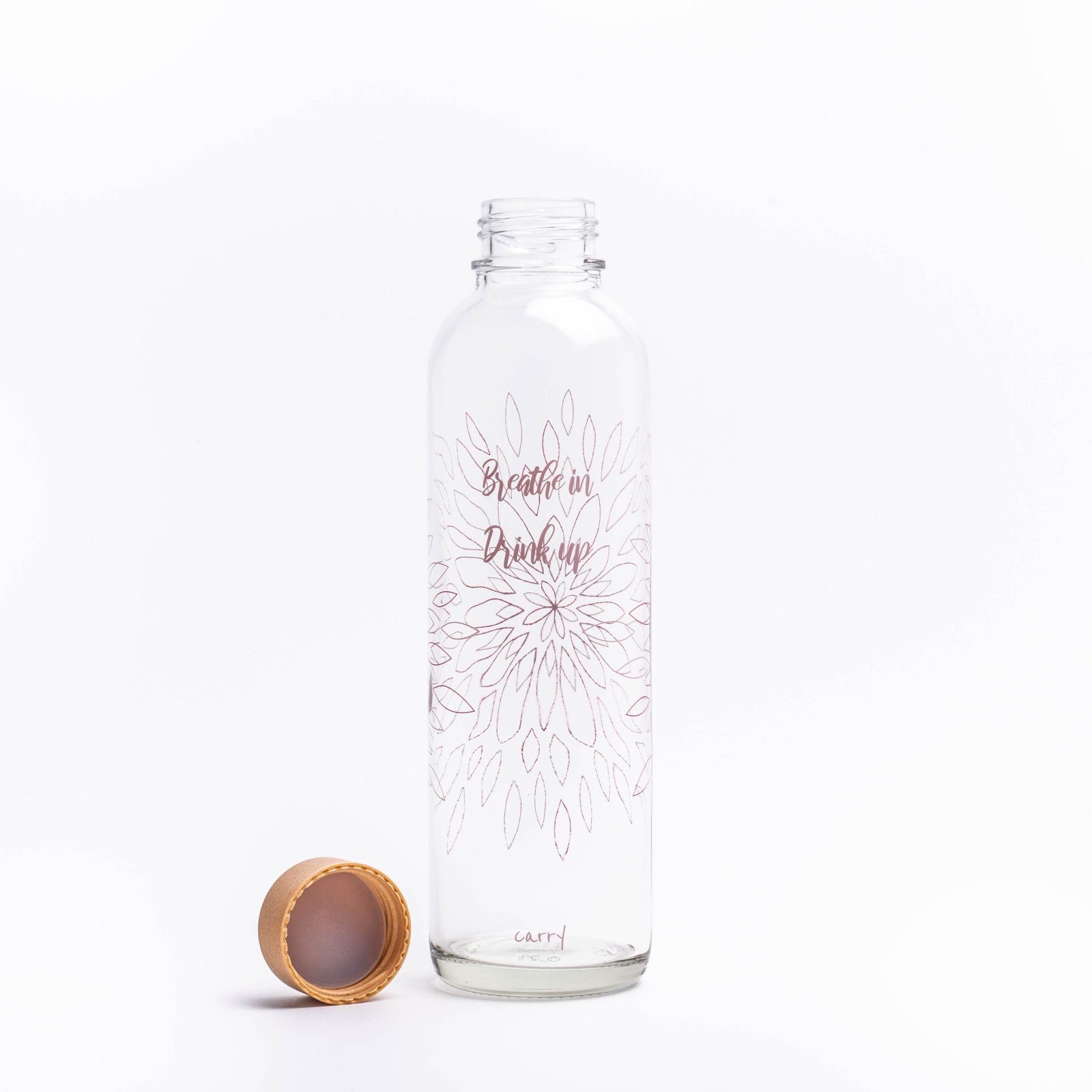 Trinkflasche yogabox produziert GLAS, Regional IN BREATHE 0.7 l CARRY