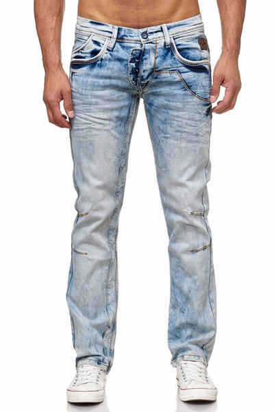 Rusty Neal Regular-fit-Jeans in angesagter Optik und bequemer Passform