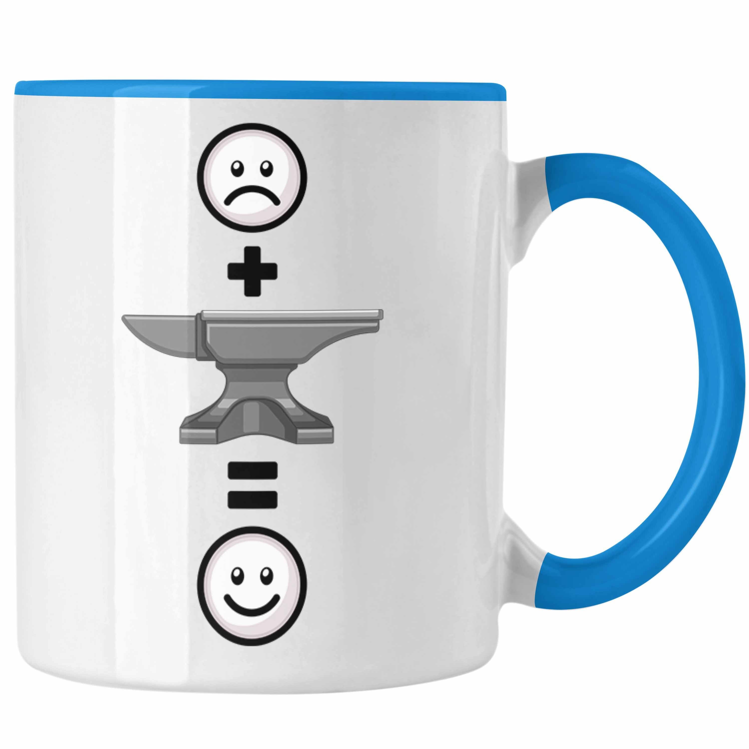 Lustige Blau für Tasse Tasse Schmied Metallbauer Geschenkidee Trendation Geschenk :(Schmi