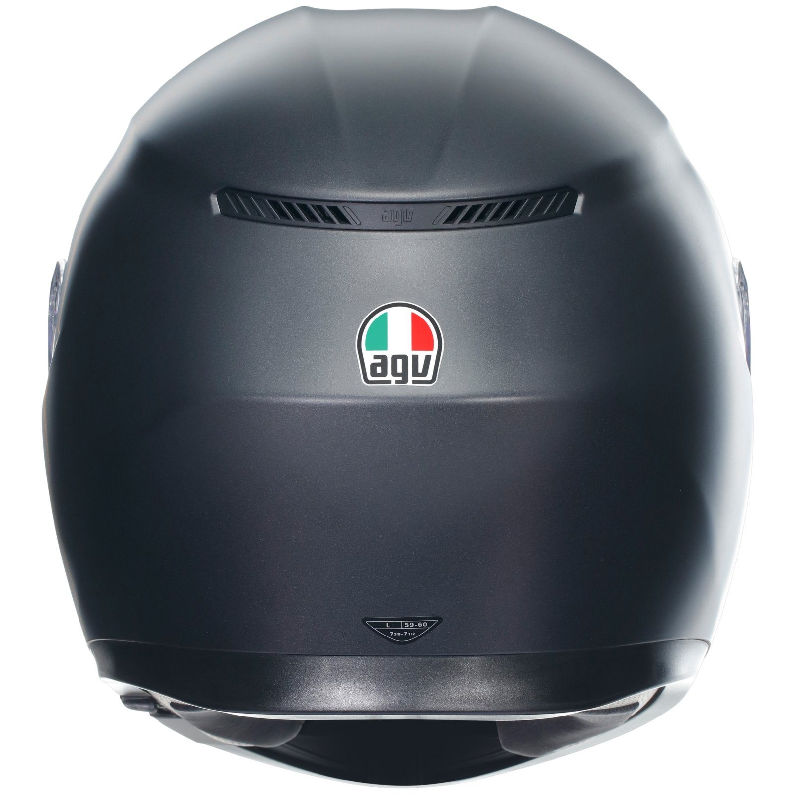 AGV Motorradhelm AGV K3 Integralhelm matt-schwarz M (1er Set)