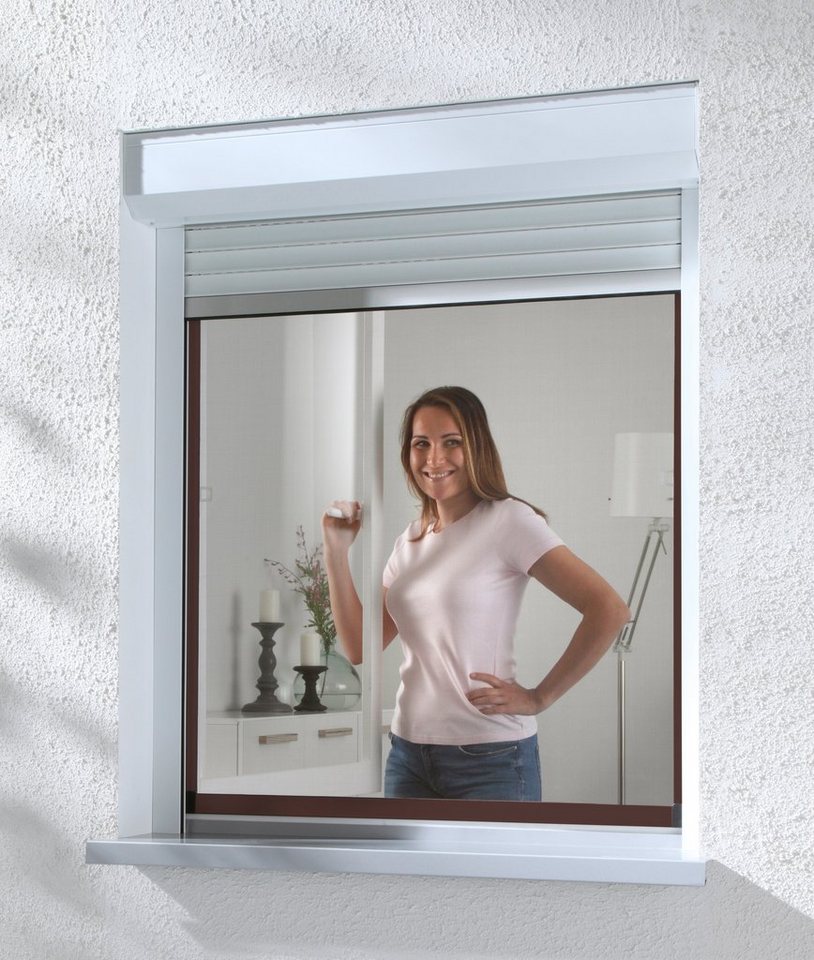 HECHT InsektenschutzFenster braun/anthrazit