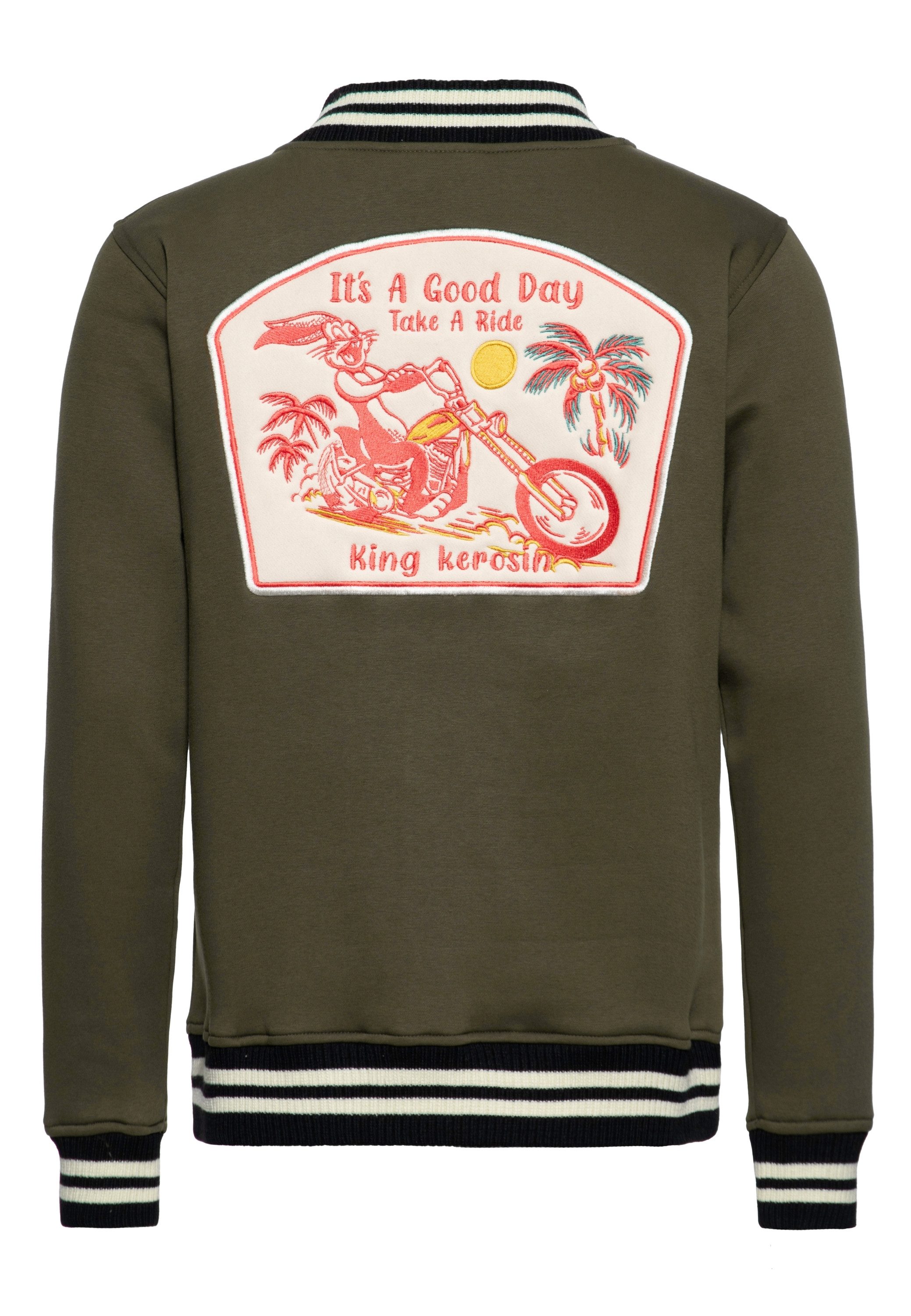 KingKerosin Collegejacke It's a Good Day - Take a Ride (1-St) mit großem Pa günstig online kaufen