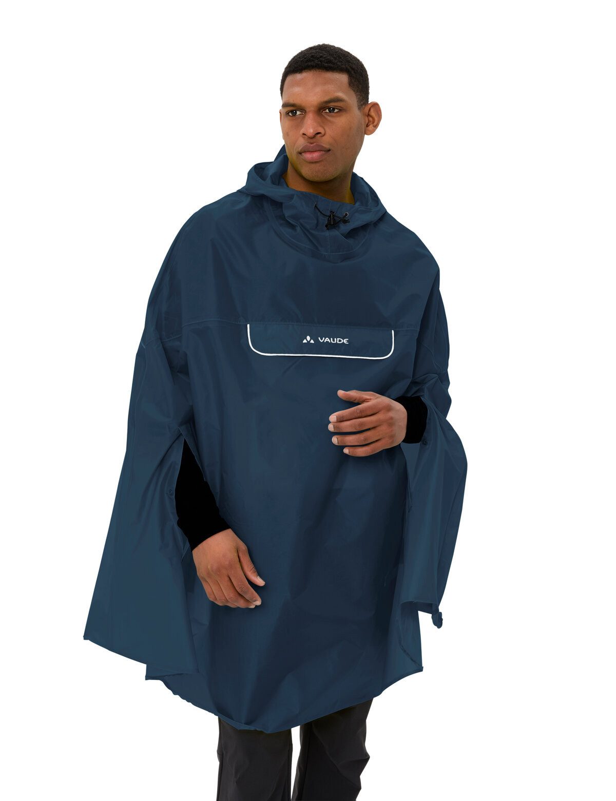 VAUDE Regenponcho Valdipino Poncho (1-St) wasserdichter Regenponcho mit Kapuze