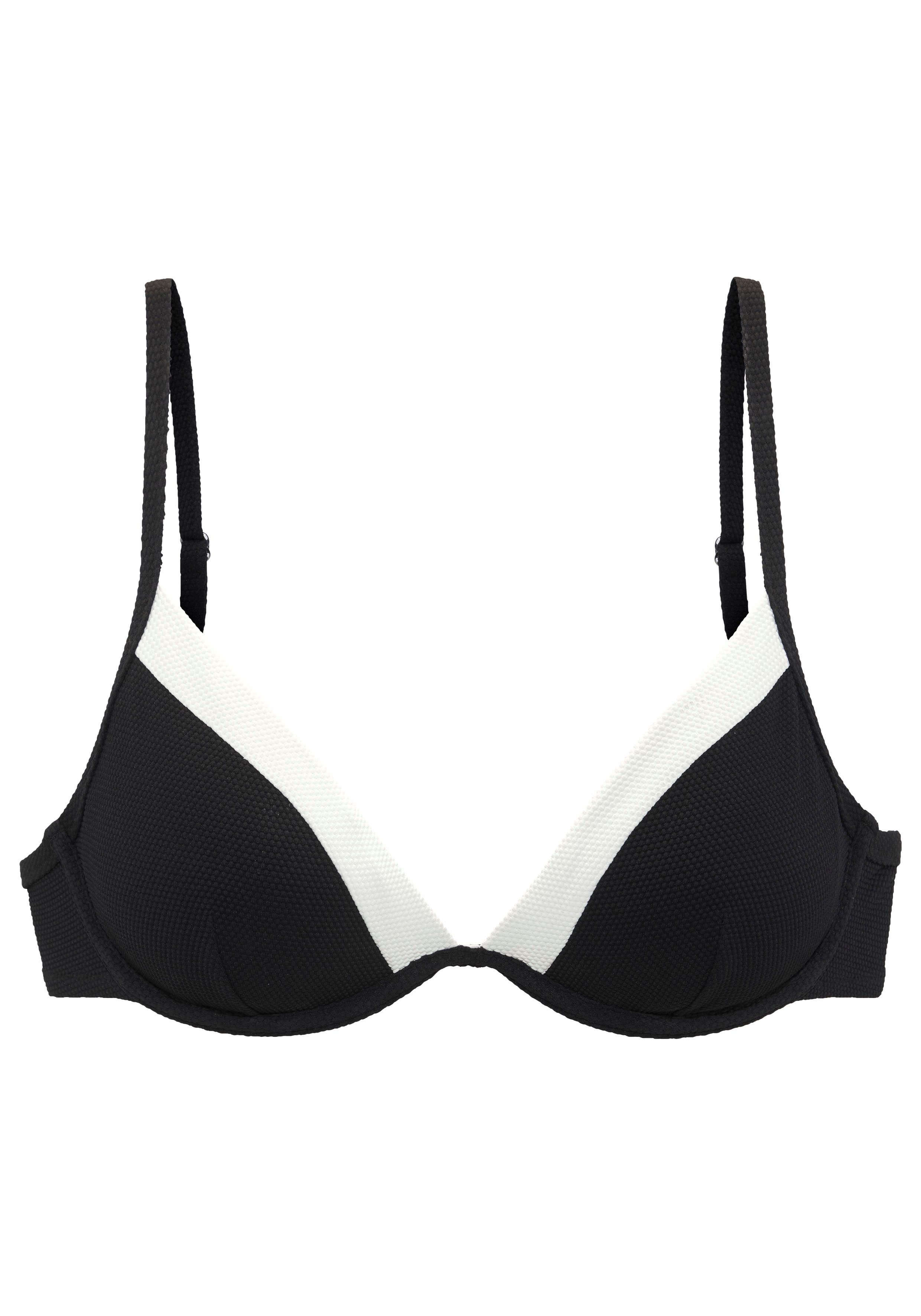 LASCANA Bügel-Bikini-Top Chic, aus eleganter Strukturware