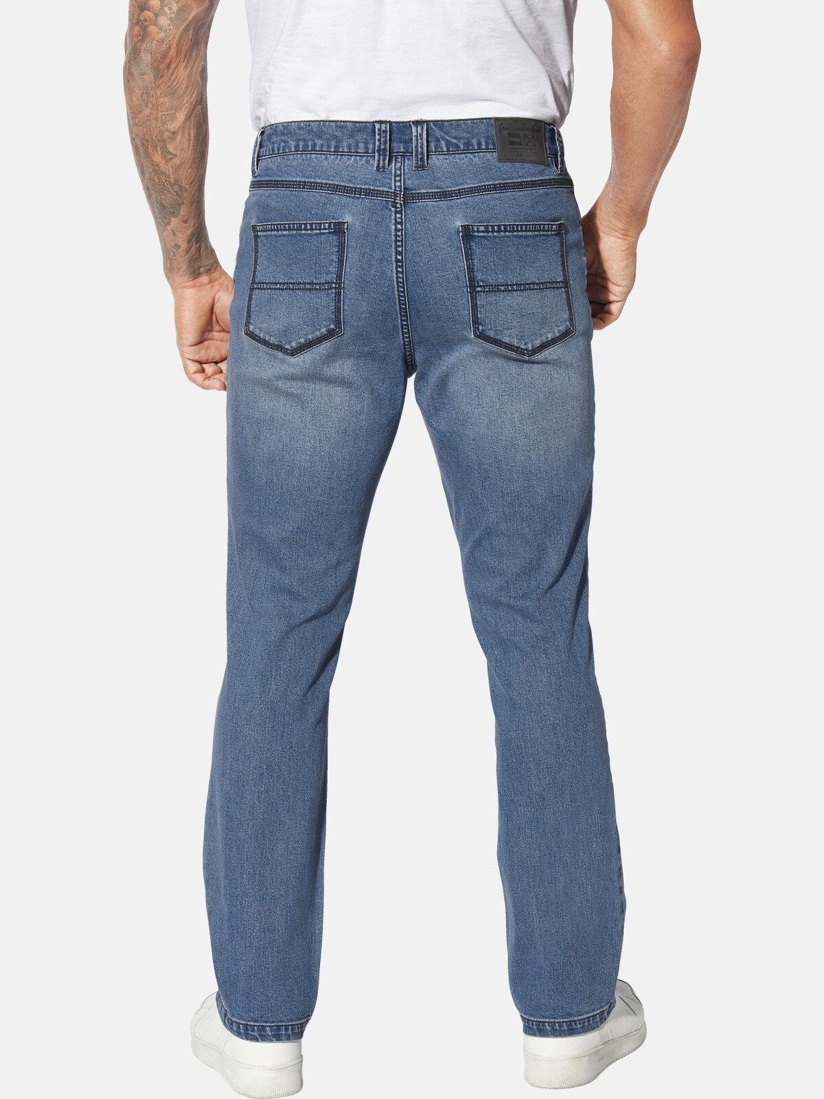 Jan Vanderstorm 5-Pocket-Jeans RUNGHELM mit markanter Denim Waschung