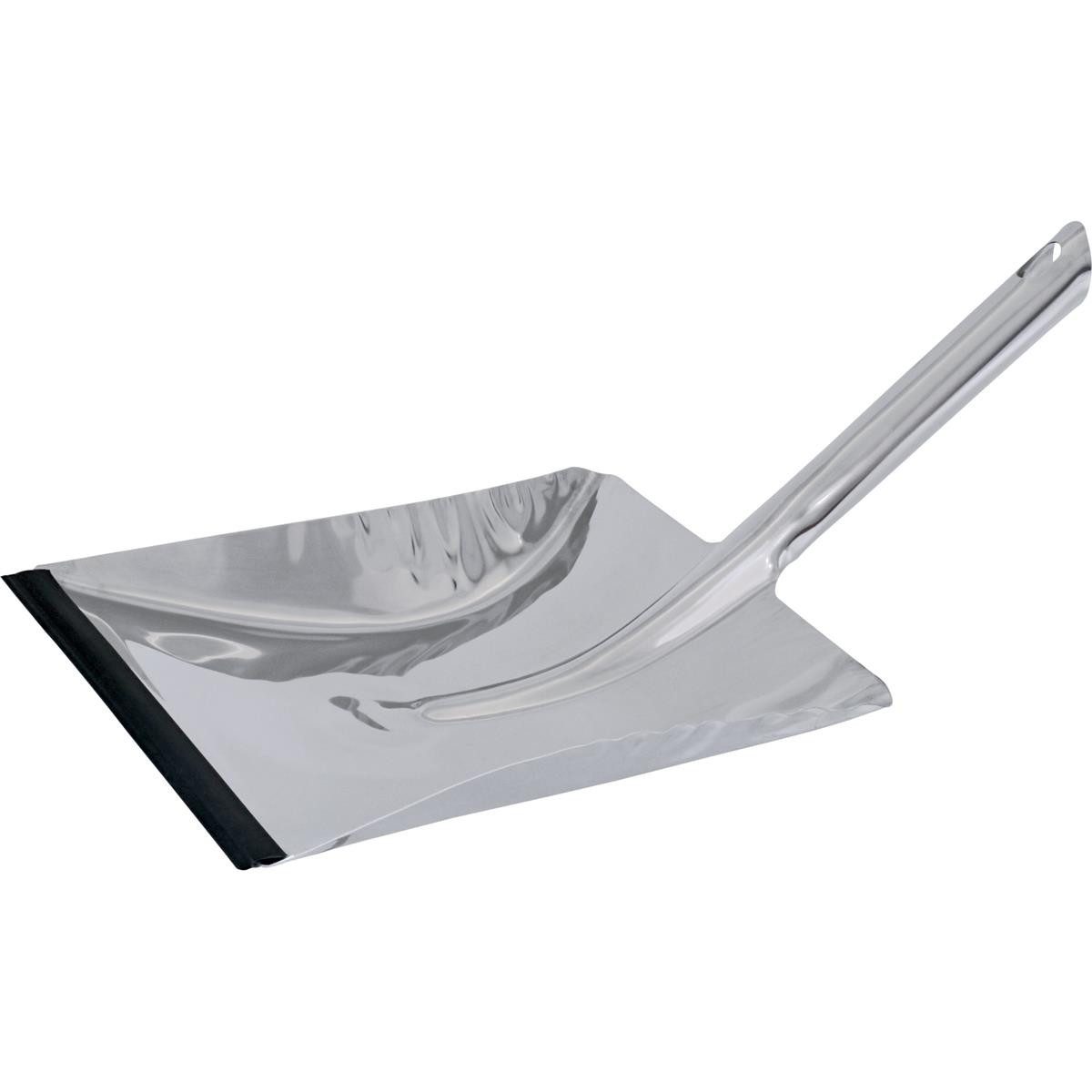 Triuso Kehrgarnitur Metall Kehrschaufel Edelstahl mit Lippe