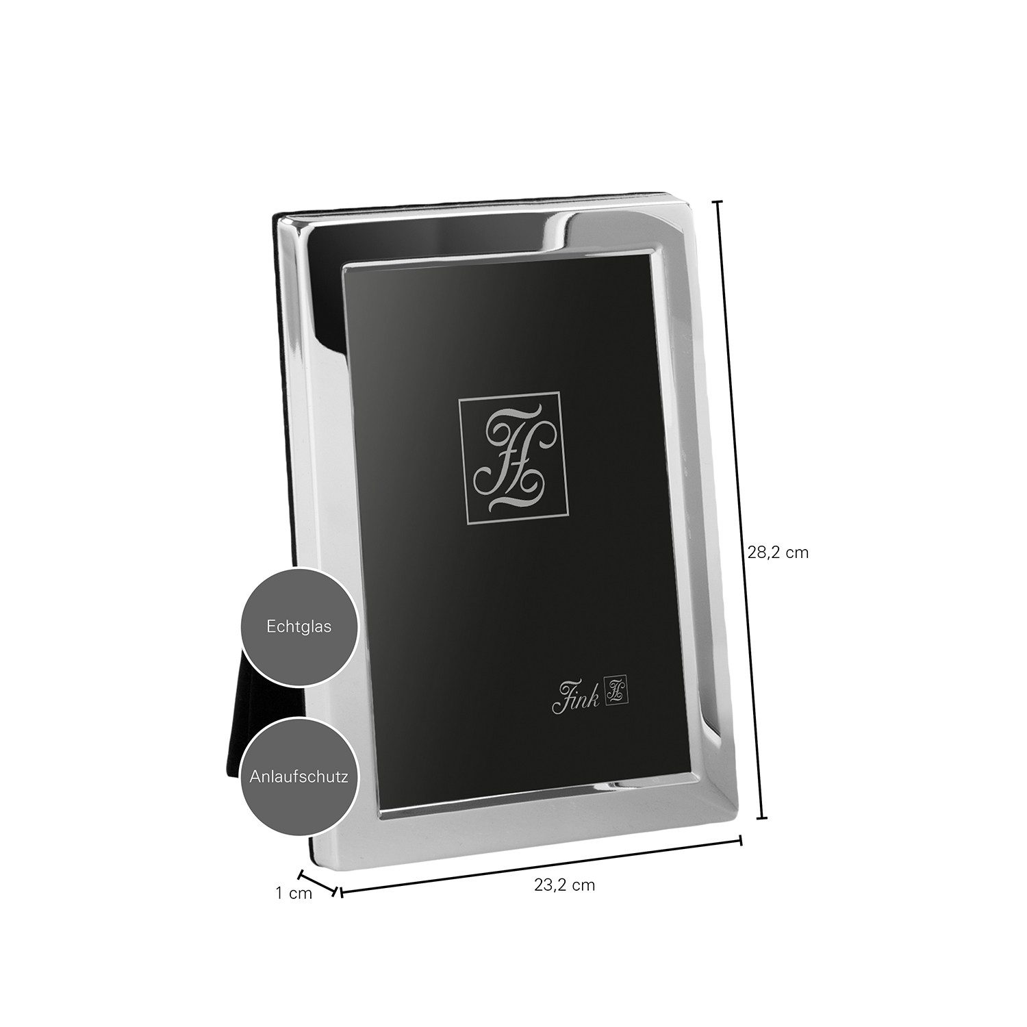 Fink Bilderrahmen CLASSIC Bilderrahmen 20x25 cm - silberfarben - Eisen/Glas günstig online kaufen
