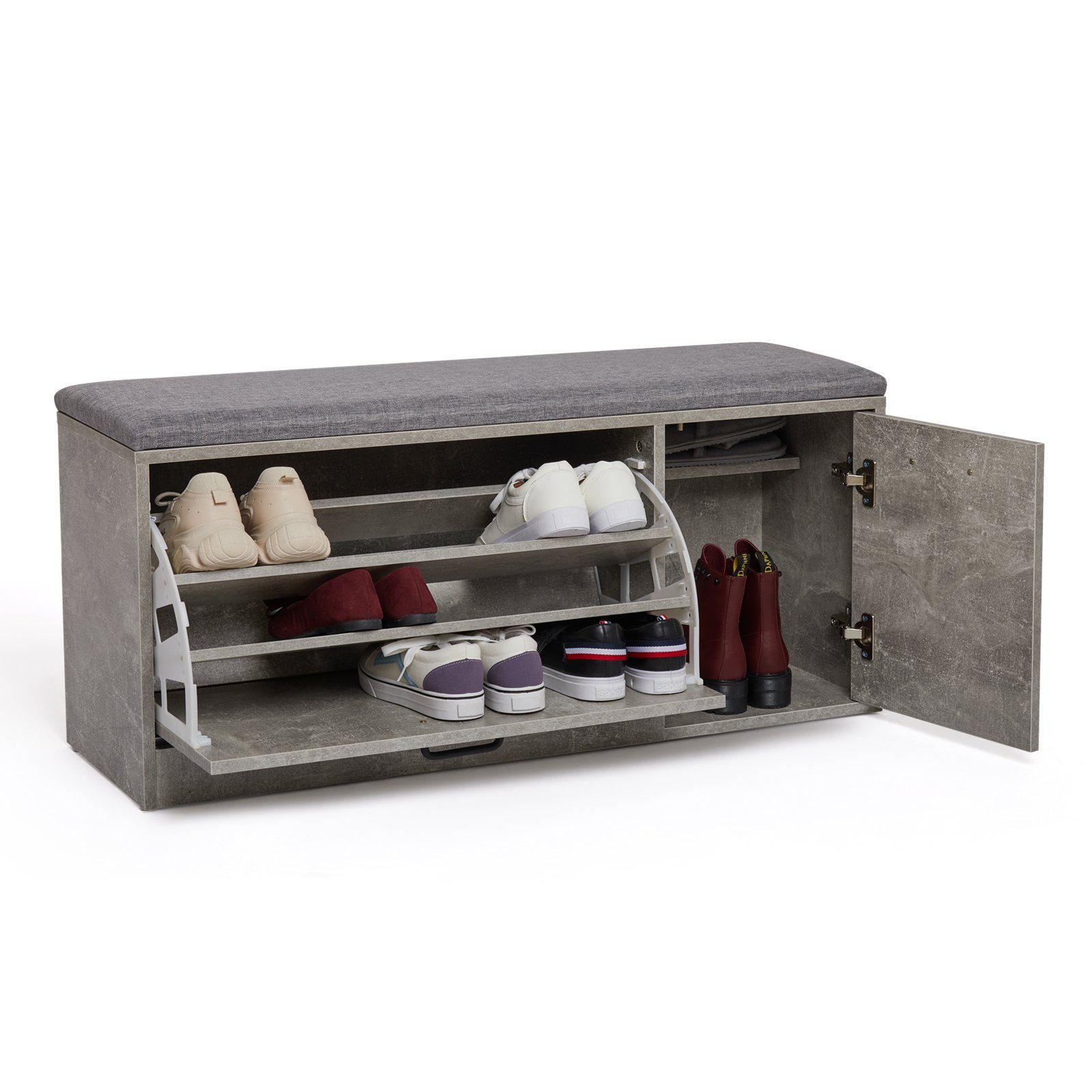 Mondeer Schuhbank Schuhhocker, Schuhregal mit Sitzfläche, günstig online kaufen