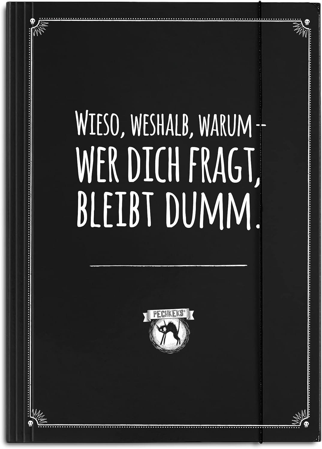 Pechkeks Schreibmappe Pechkeks Sammelmappe mit coolem Spruch mit Gummizug günstig online kaufen