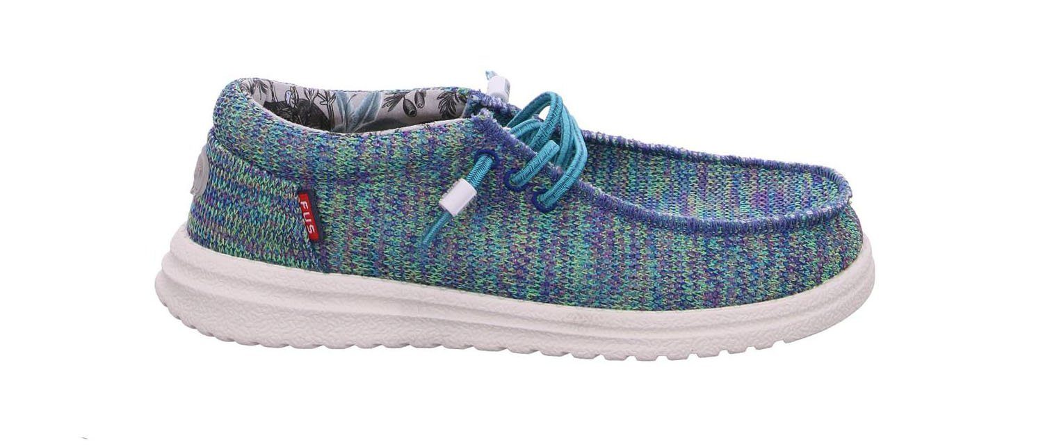 Fusion Emma Electric Blue Green Slipper