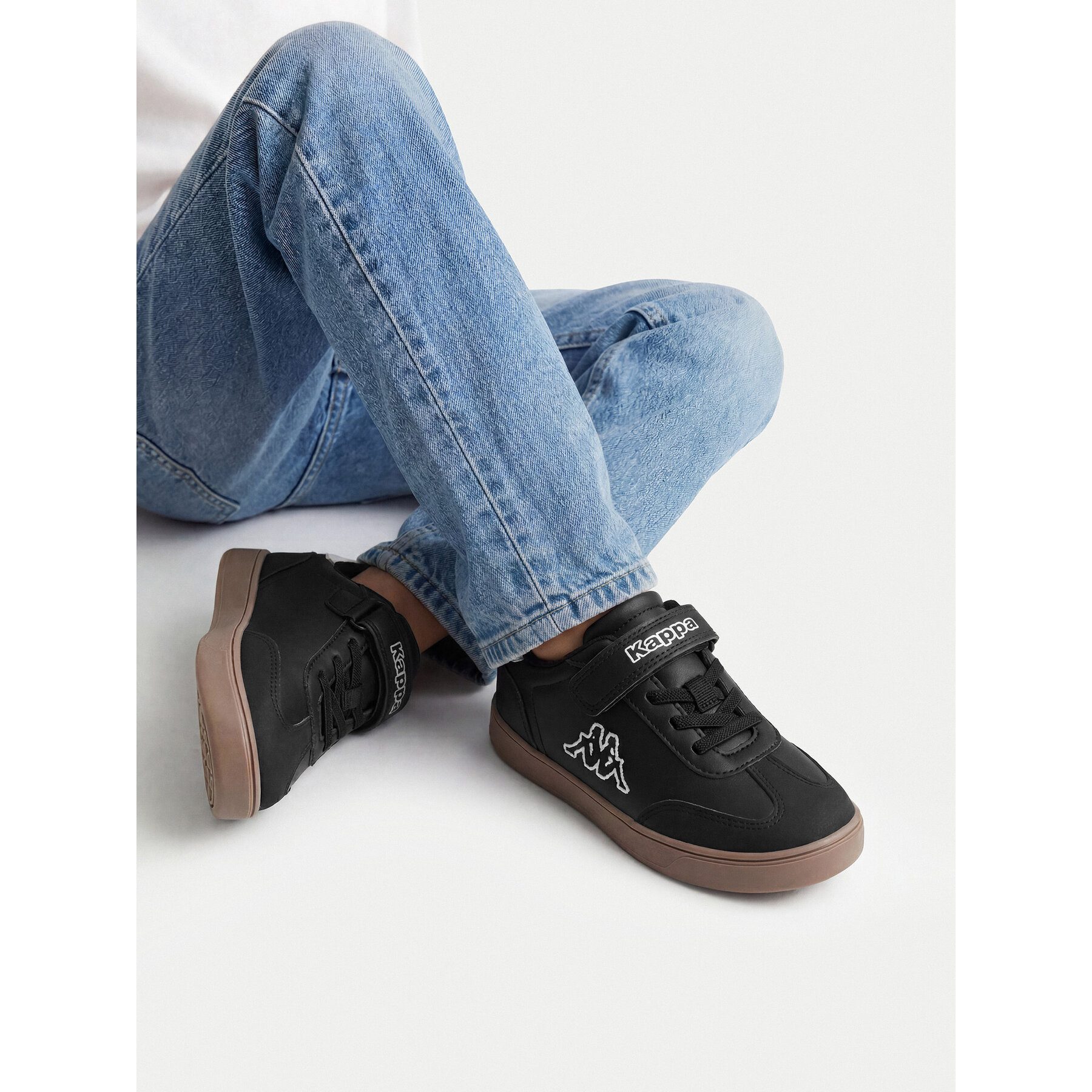 Kappa Kappa Unisex Kinder Turnschuhe 5907964185130 Schwarz Walkingschuh