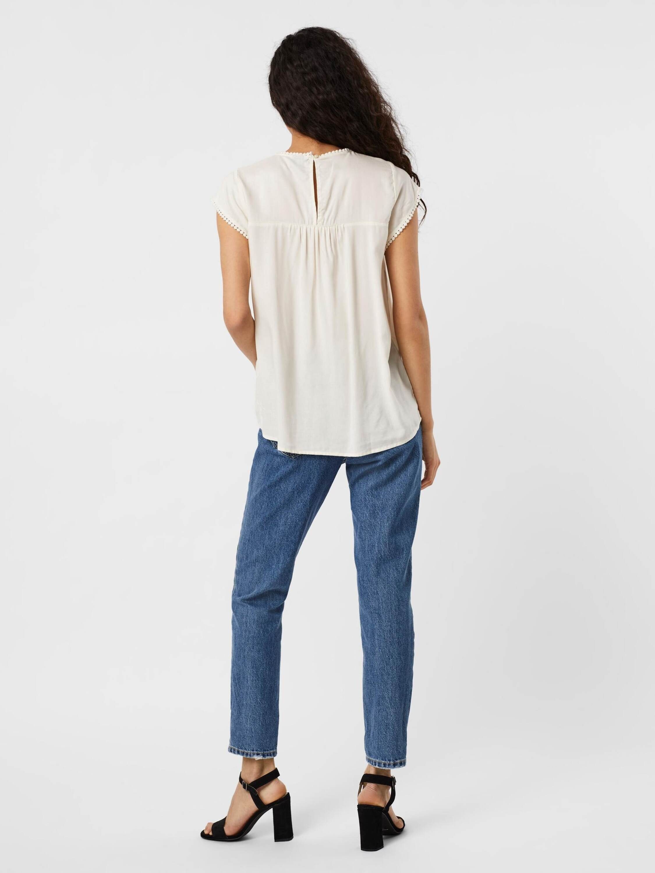 Vero Moda Kurzarmbluse VMDebbie (1-tlg) Cut-Outs