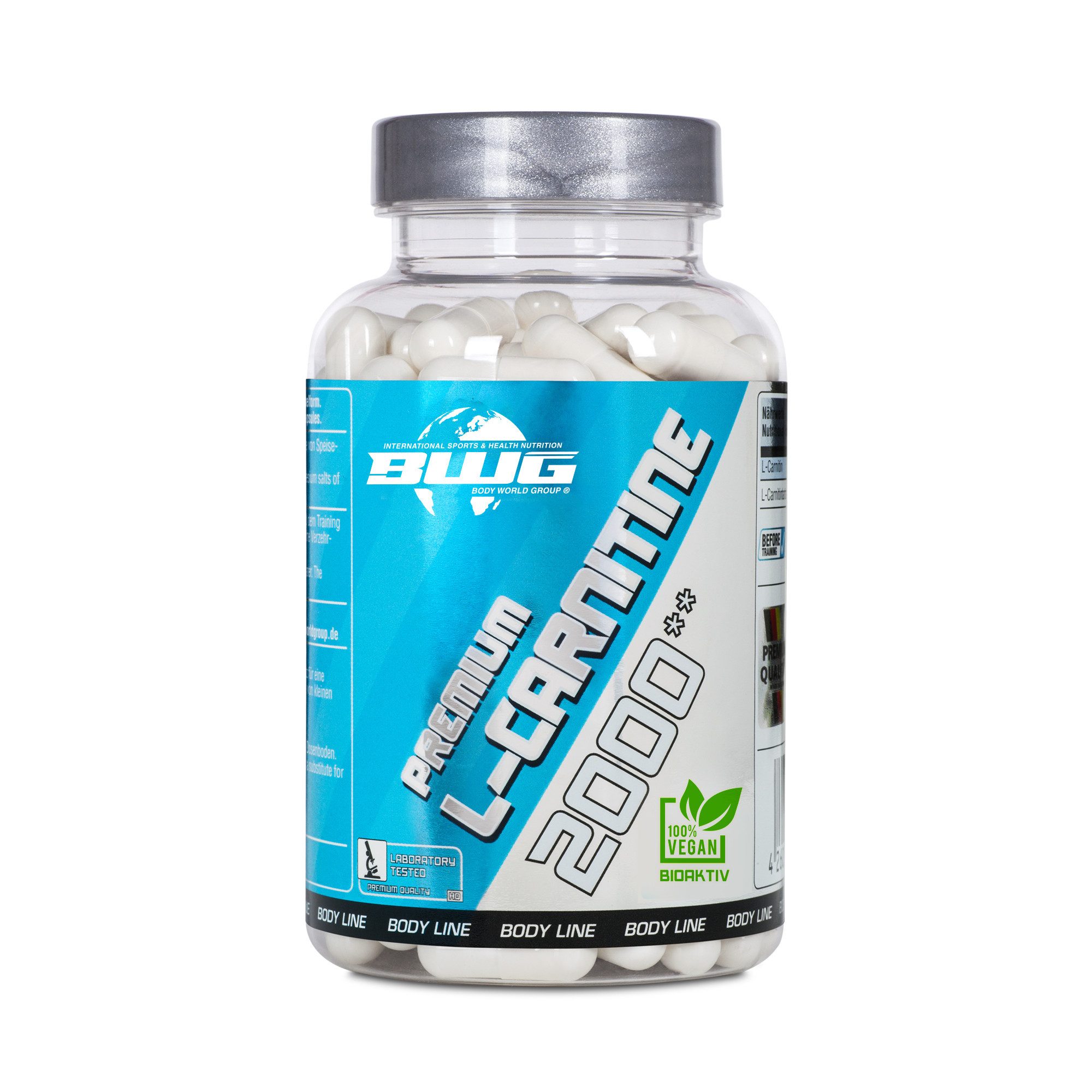 BWG BWG Premium L-Carnitine 2000 - 100 Kapseln - Made in Germany Kapsel, 100 g