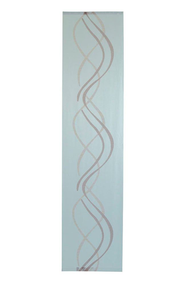 HOMING Schiebegardine Daike (1 St), Klettband, transparent, Schiebevorhang Daike