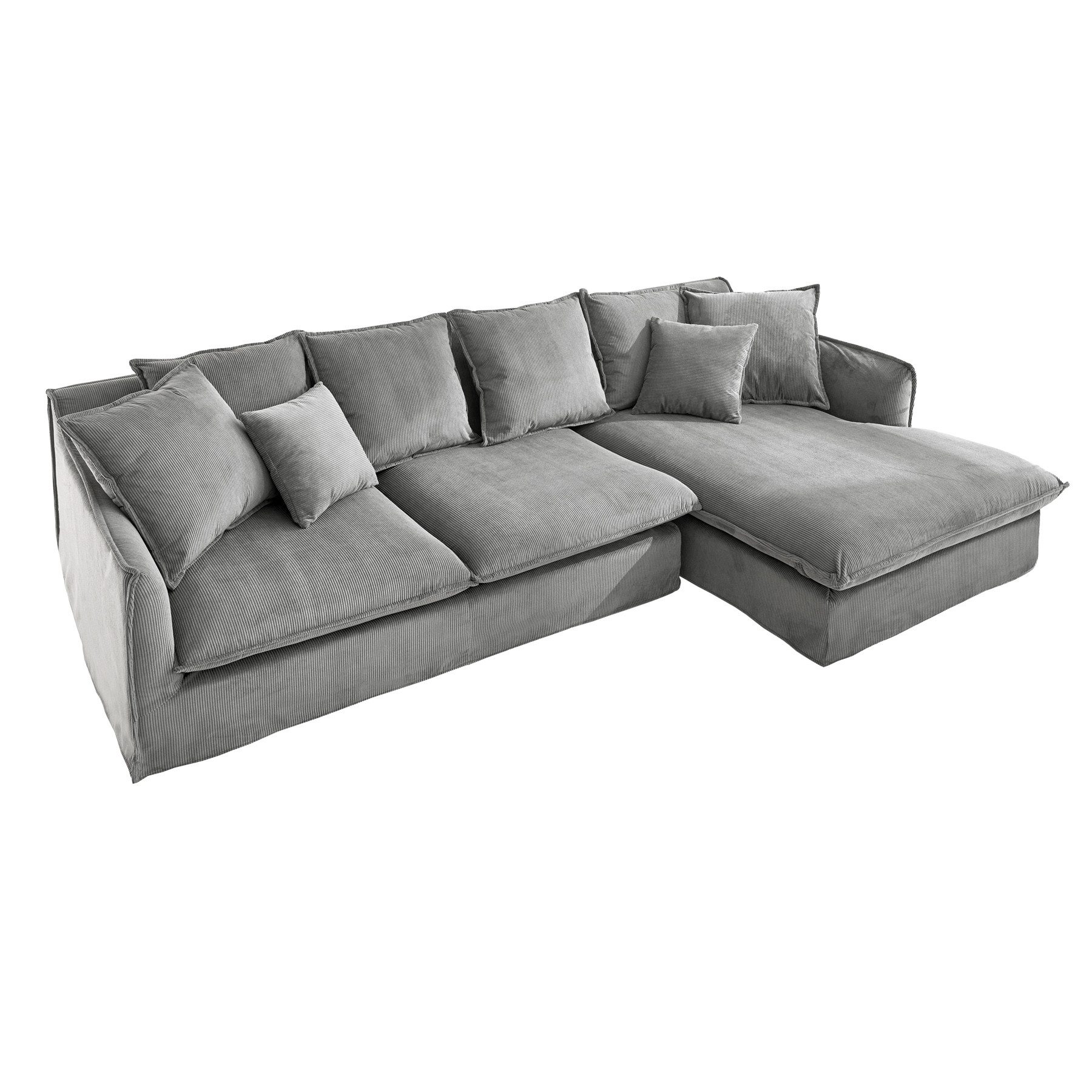 riess-ambiente Ecksofa HEAVEN 255cm grau, Einzelartikel günstig online kaufen