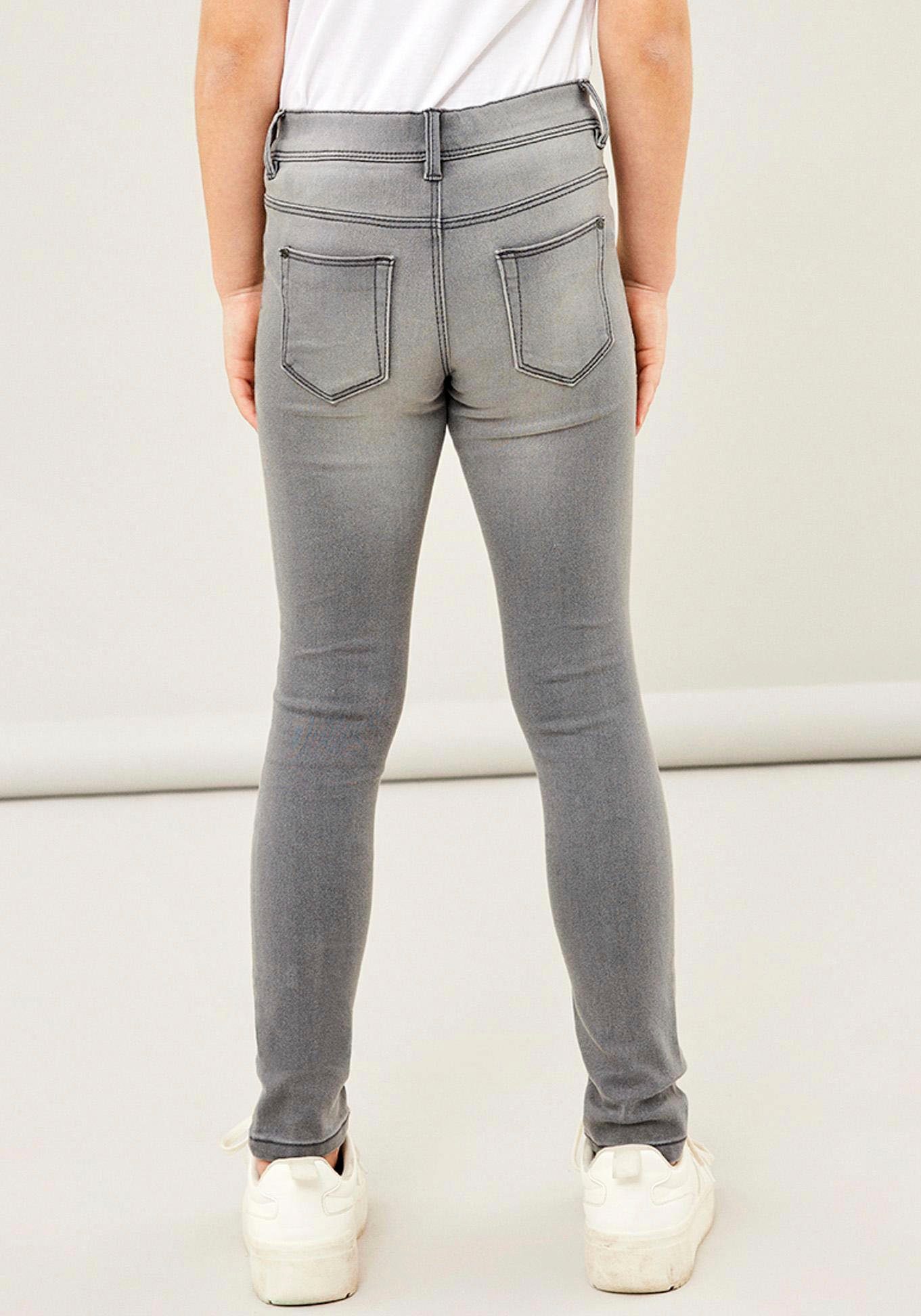 It NKFPOLLY grey PANT DNMTAX Stretch-Jeans denim Name light