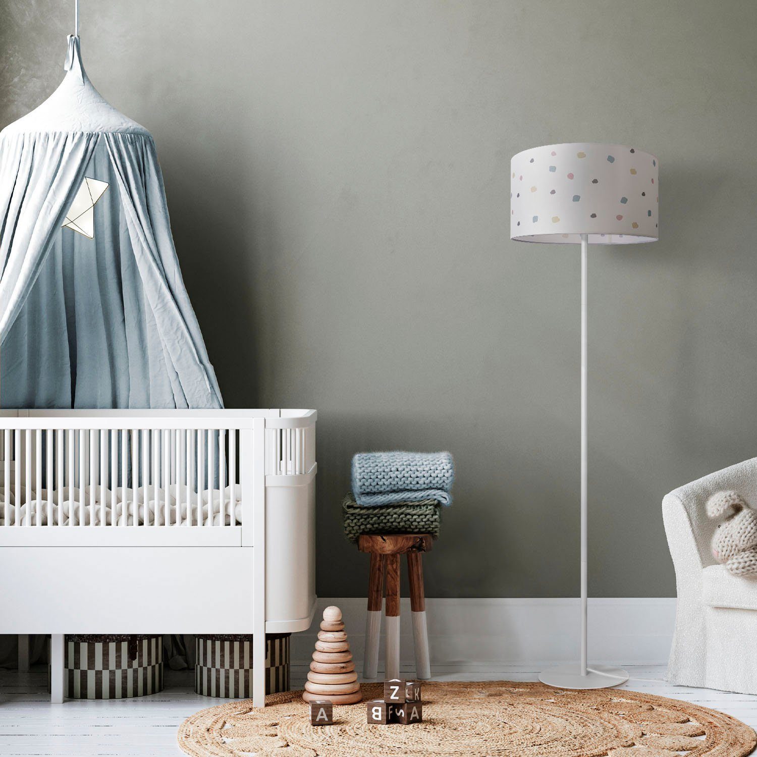 Paco Home Stehlampe Luca Dots, ohne günstig online kaufen