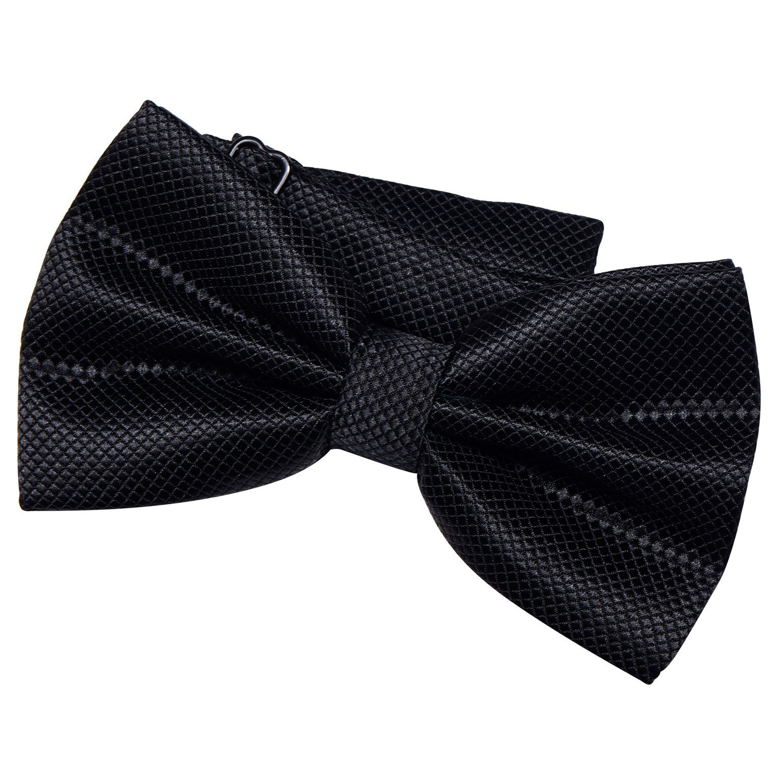 DonDon Fliege DonDon Herren Fliege 12 x 6 cm gebunden (Packung, 1-St) bereits gebunden, verstellbar, Seidenlook