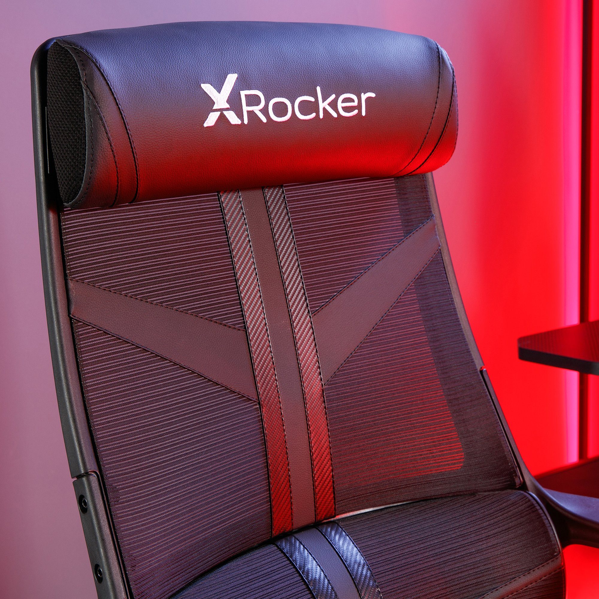 Helix Rocker Carbon mit X Bürostuhl Rückenlehne Gaming Schwarz Mesh Netzstoff Bürodrehstuhl