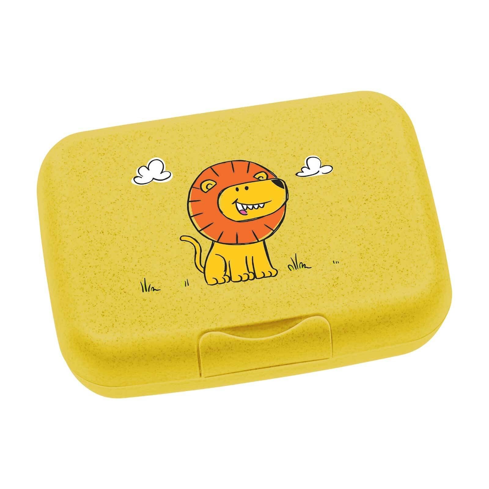 LEONARDO Lunchbox Bambini Brotdose 13.5 x 19 x 6.6 cm, Kunststoff, (1-tlg), Ideal für den Alltag, spülmaschinengeeignet Löwe