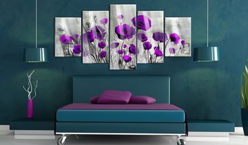 Artgeist Acrylglasbild Meadow: Purple Poppies [Glass]