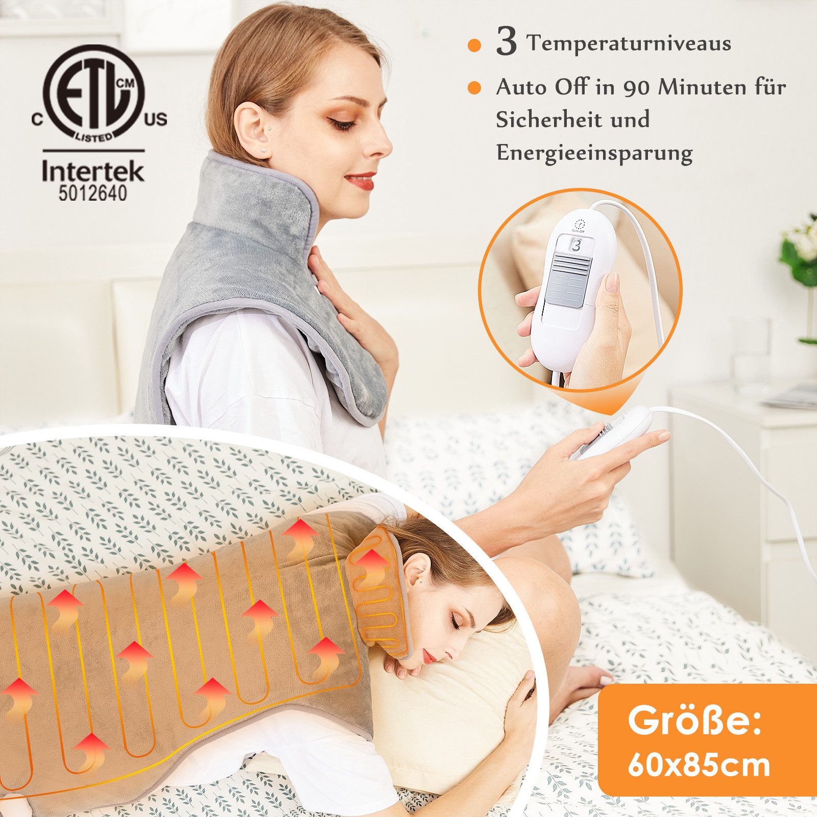 Mia&Coco Heizmatten Heizkissen für Rücken Schulter günstig online kaufen
