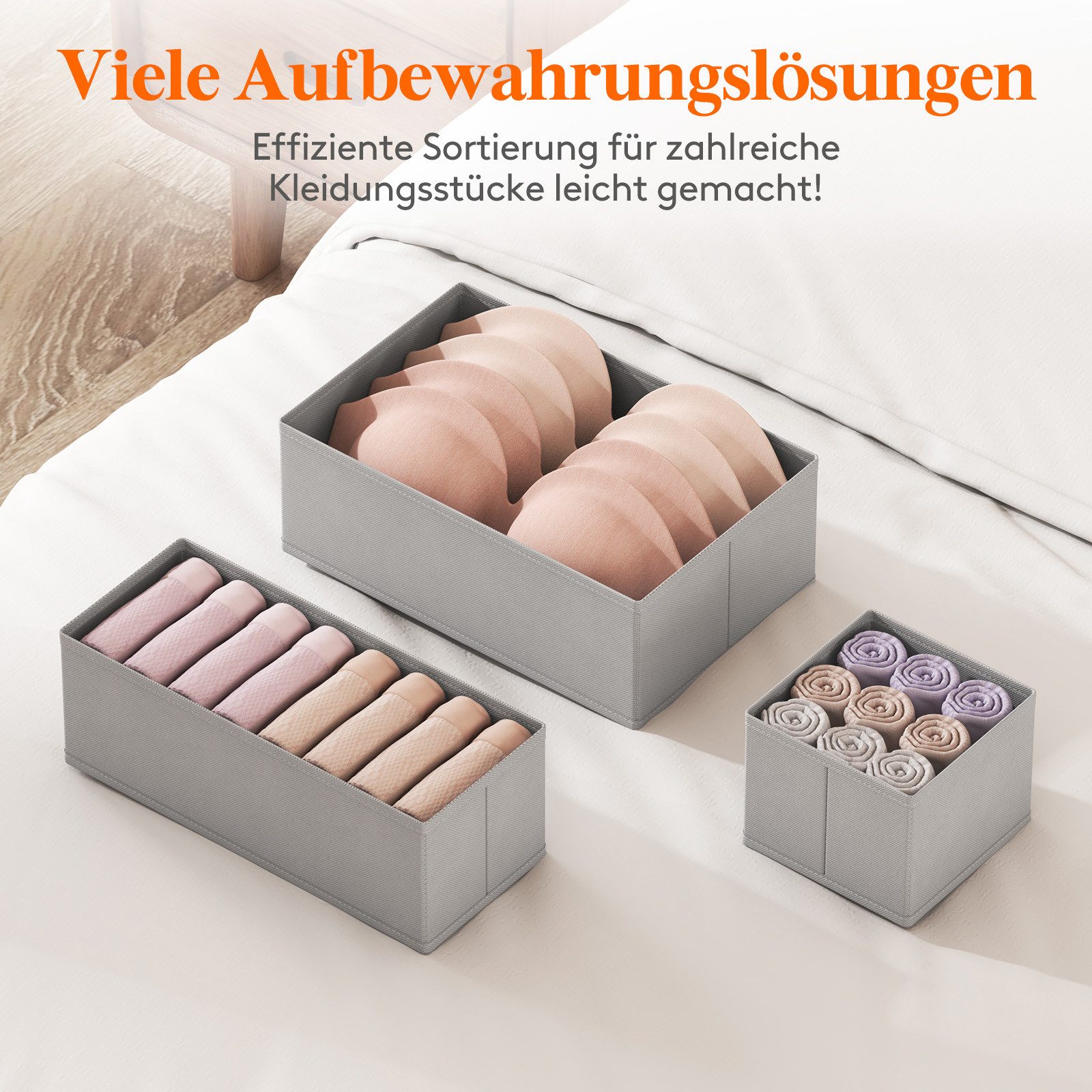 Lifewit Aufbewahrungsdose Schubladen Organizer, Schrank Schubladen Ordnungssystem (12 St)