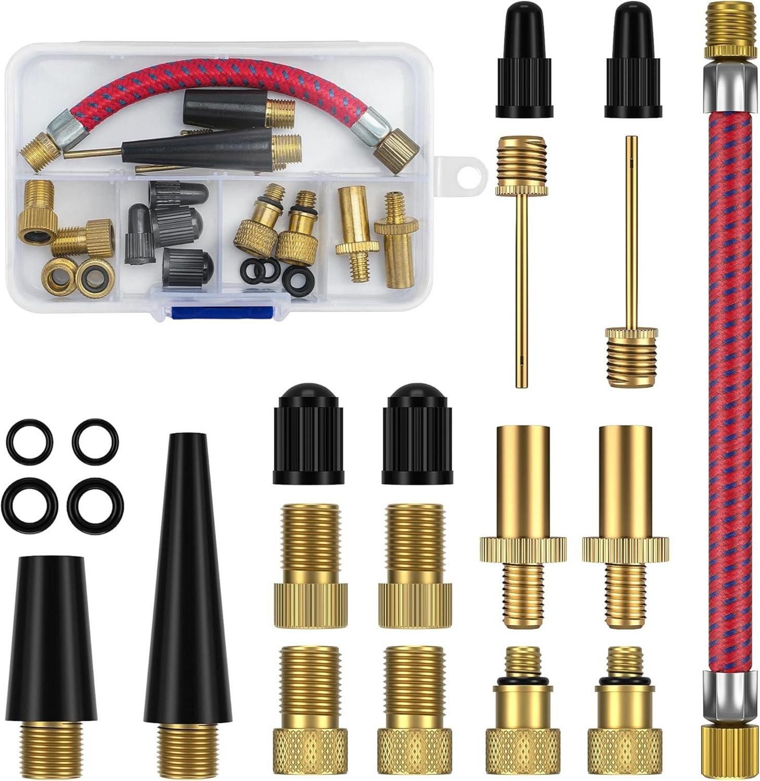 Fahrradständer Fahrradventil Adapter Set Französisches Ventil Adapter Bike Auto