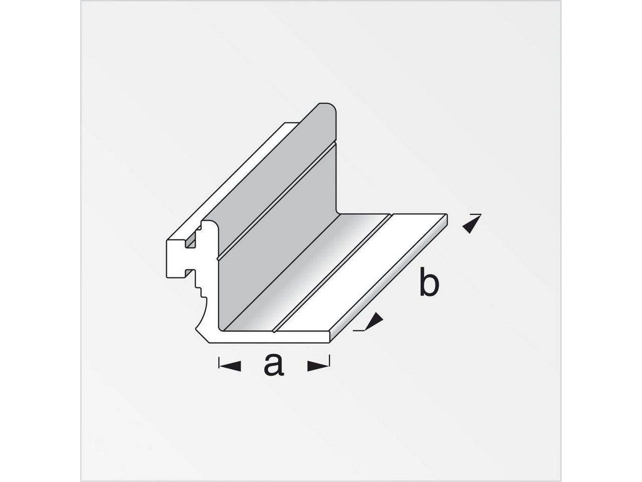 Thumbnail - alfer Abdeckprofil coaxis®-Anschlag-Profil, kurz 23.5 mm 23.5 x 50 mm