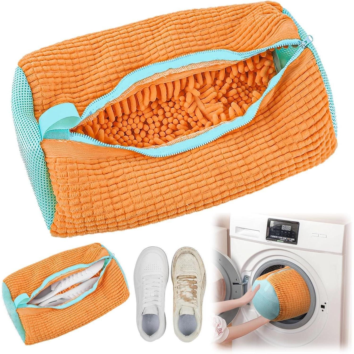 LuxusKollektion Галоши Schuhwaschbeutel Waschmaschine Schutz Orange Farbe-1 Stück