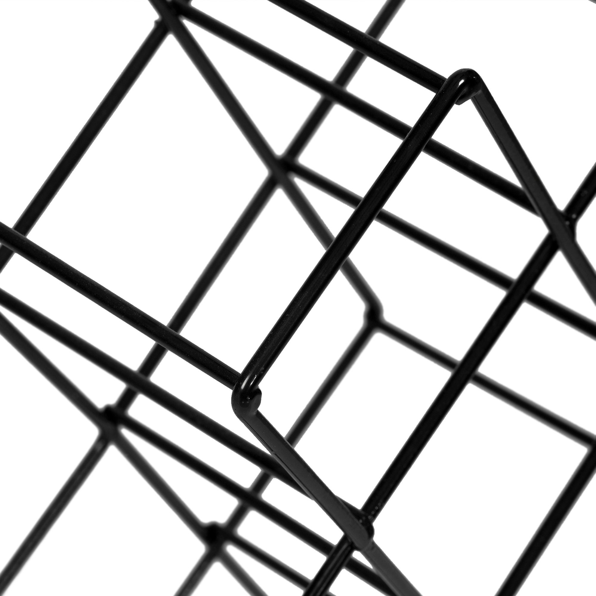 en.casa Weinregal, »Apremont« Weinflaschenhalter für 8 Flaschen Metall Schwarz