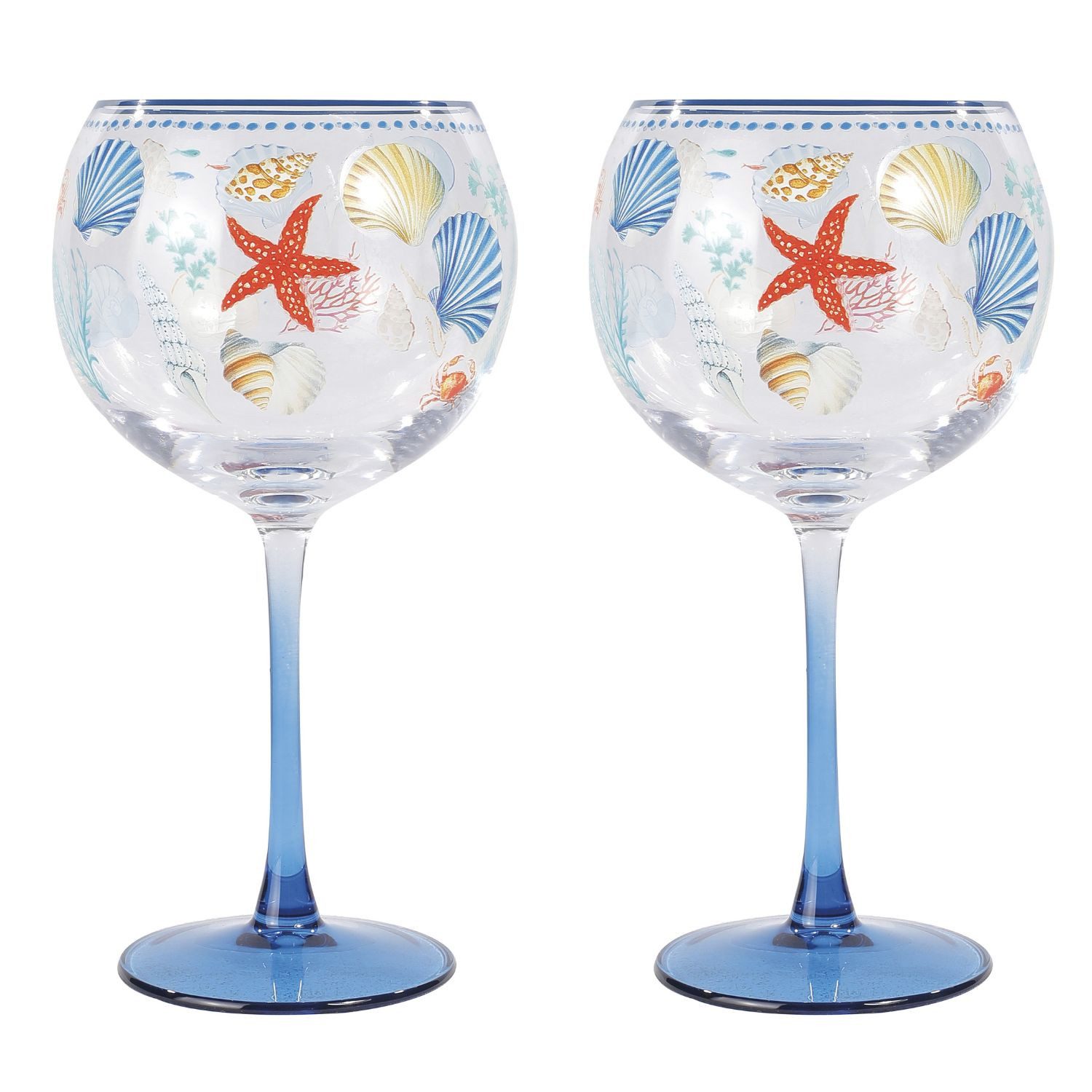 EasyLife Cocktailglas Sea Breeze, Glas, in Geschenkbox, Mehrfarbig, Unterwasser, H: 21,5cm