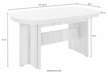 INOSIGN Kulissen-Esstisch Maxim, Breite 160-320 cm