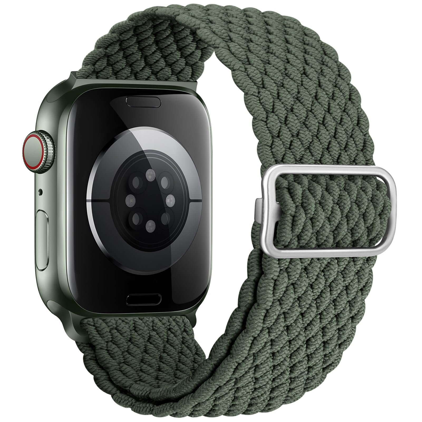 44mm Uhrenarmbänder Grün Geflochtenes Apple 42mm Herren, iWatch mit Smartwatch-Armband Damen Mutoy 49mm Watch Armband 8/7/6/5/4/3/2/1/Ultra/SE für für 45mm Kompatibel