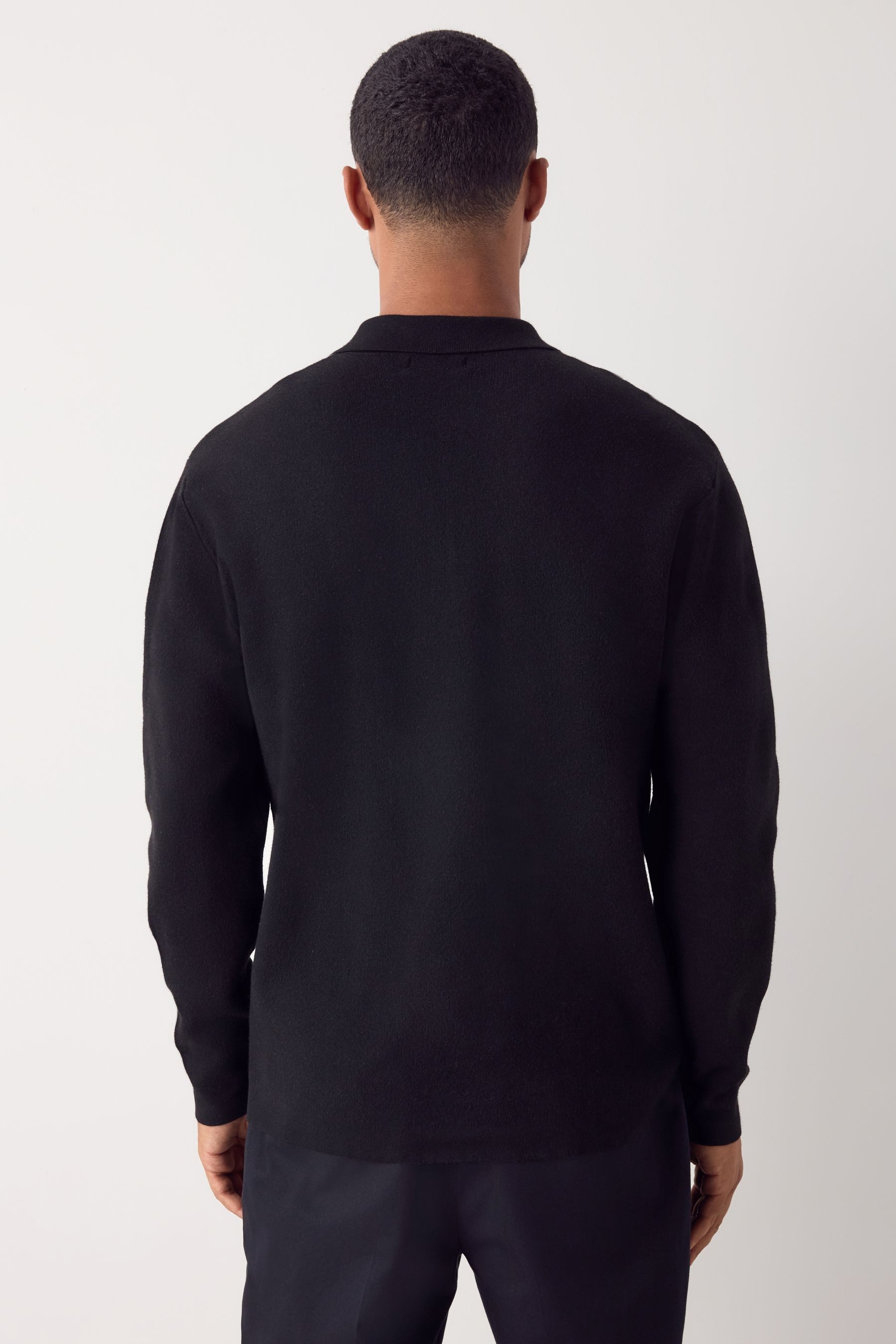 Next Langarm-Poloshirt Regular Fit Premium Langarm-Poloshirt mit RV (1-tlg) günstig online kaufen