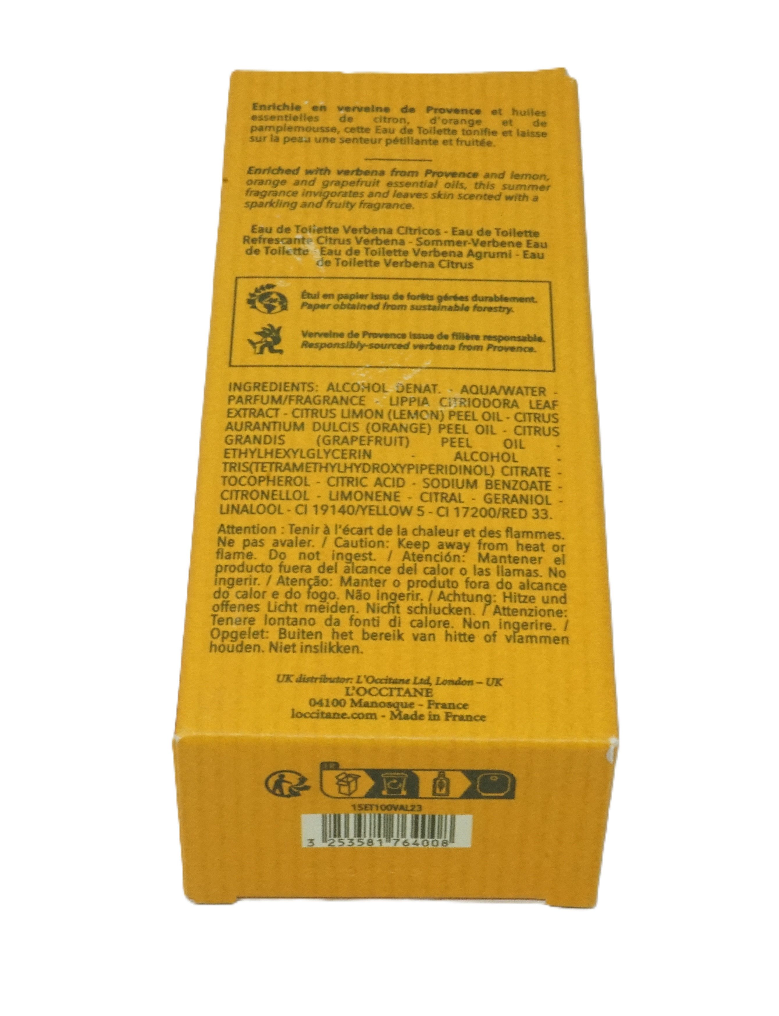 L'OCCITANE Eau de Toilette L'Occitane Verveine Agrumes Edition Limitee Eau de Toilette 100 ml