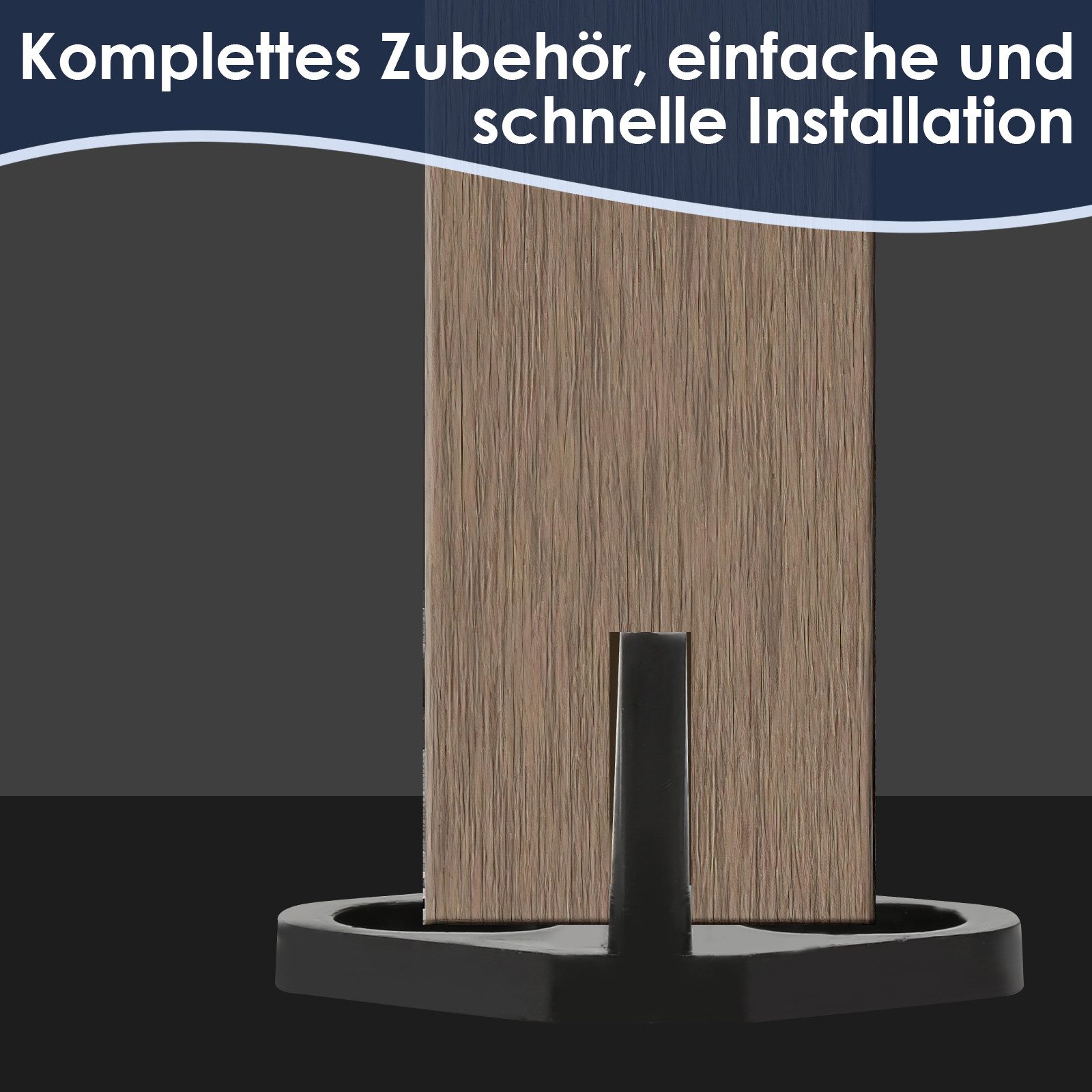 Clanmacy Schiebetür Schiebetür 152 cm Schiebetürsystem Laufschiene Schiebetürbeschlag Set – Bild 5 von 5