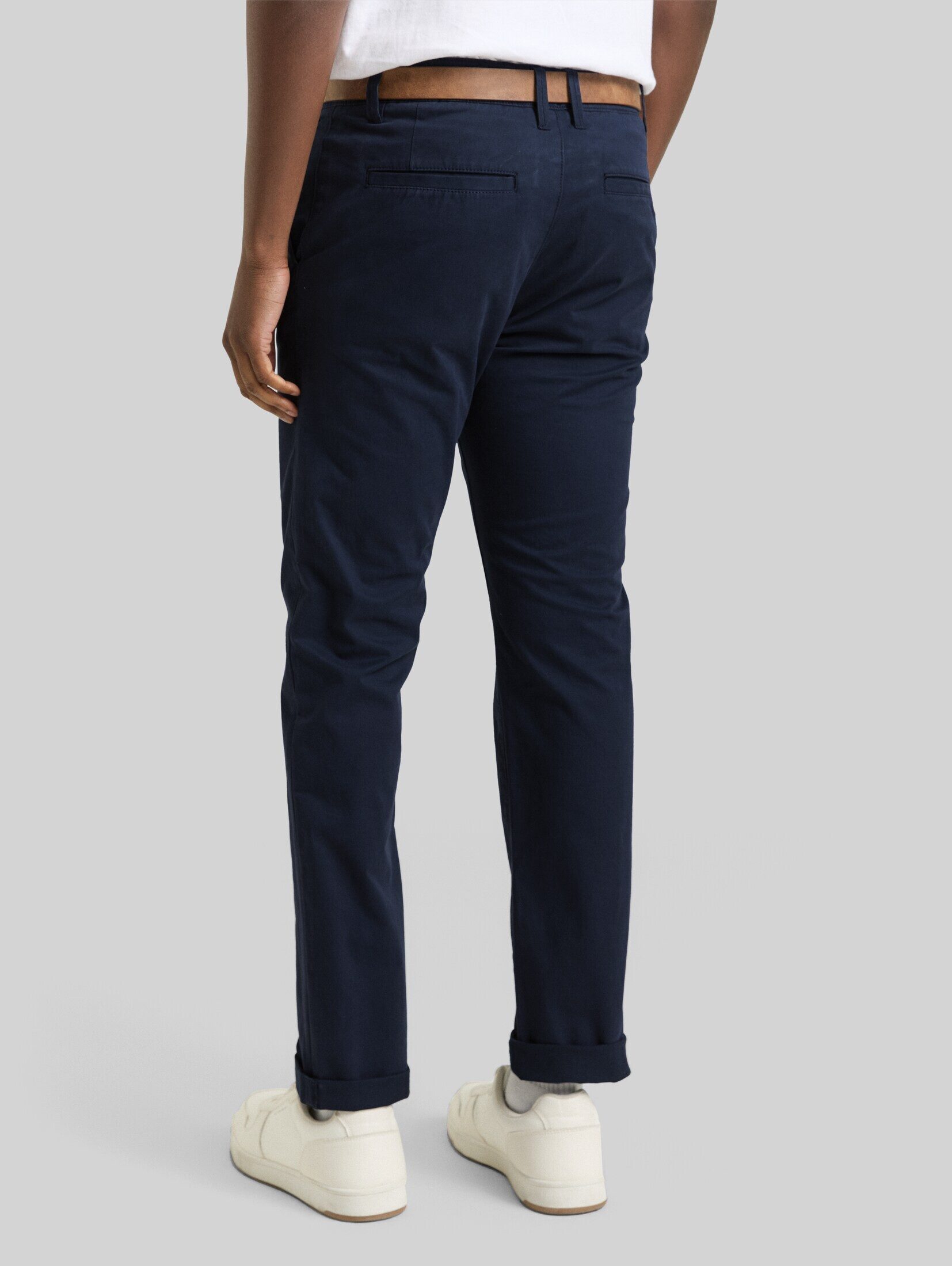 TOM TAILOR Denim Chinohose Hosen & Chino Slim Chino Hose mit Gürtel – Bild 4 von 5