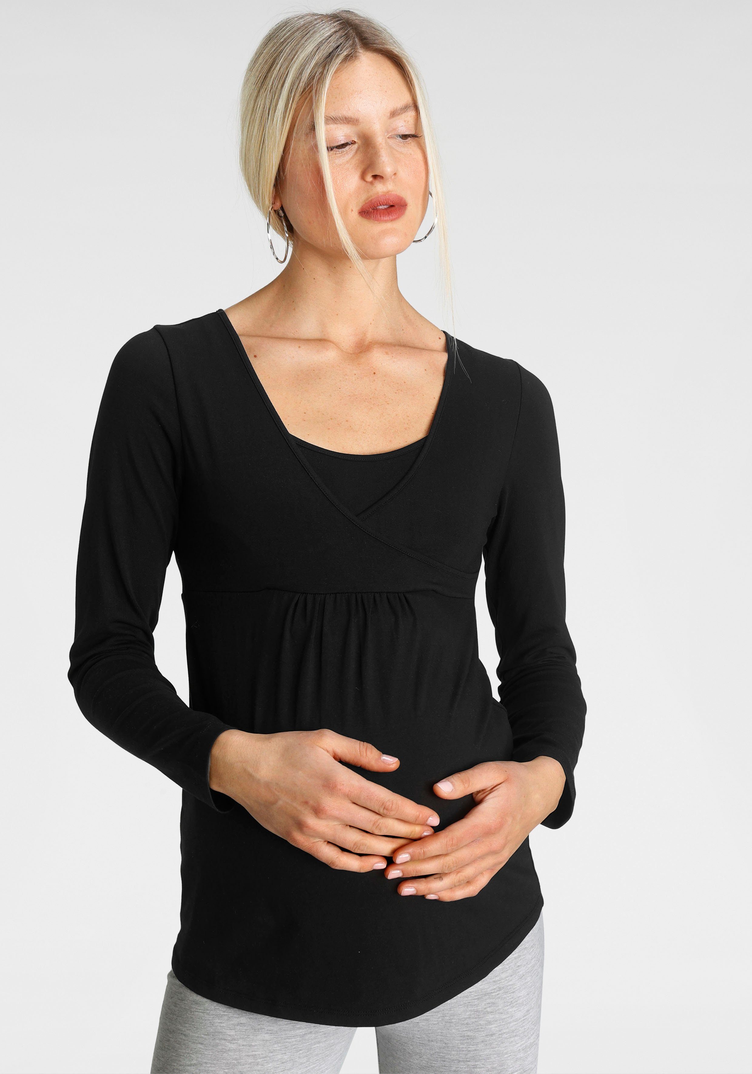 Langarm Schwangerschaftshirts für Damen online kaufen | OTTO