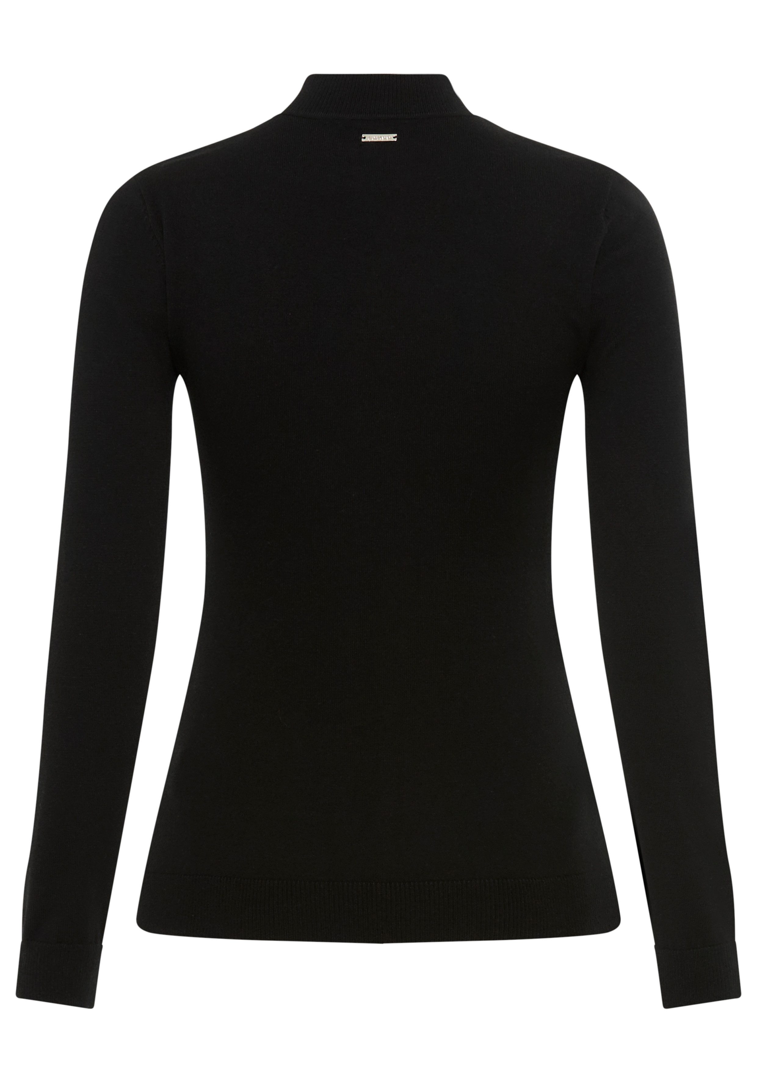 Bruno Banani Rollkragenpullover figurschmeichelndes Colorblocking
