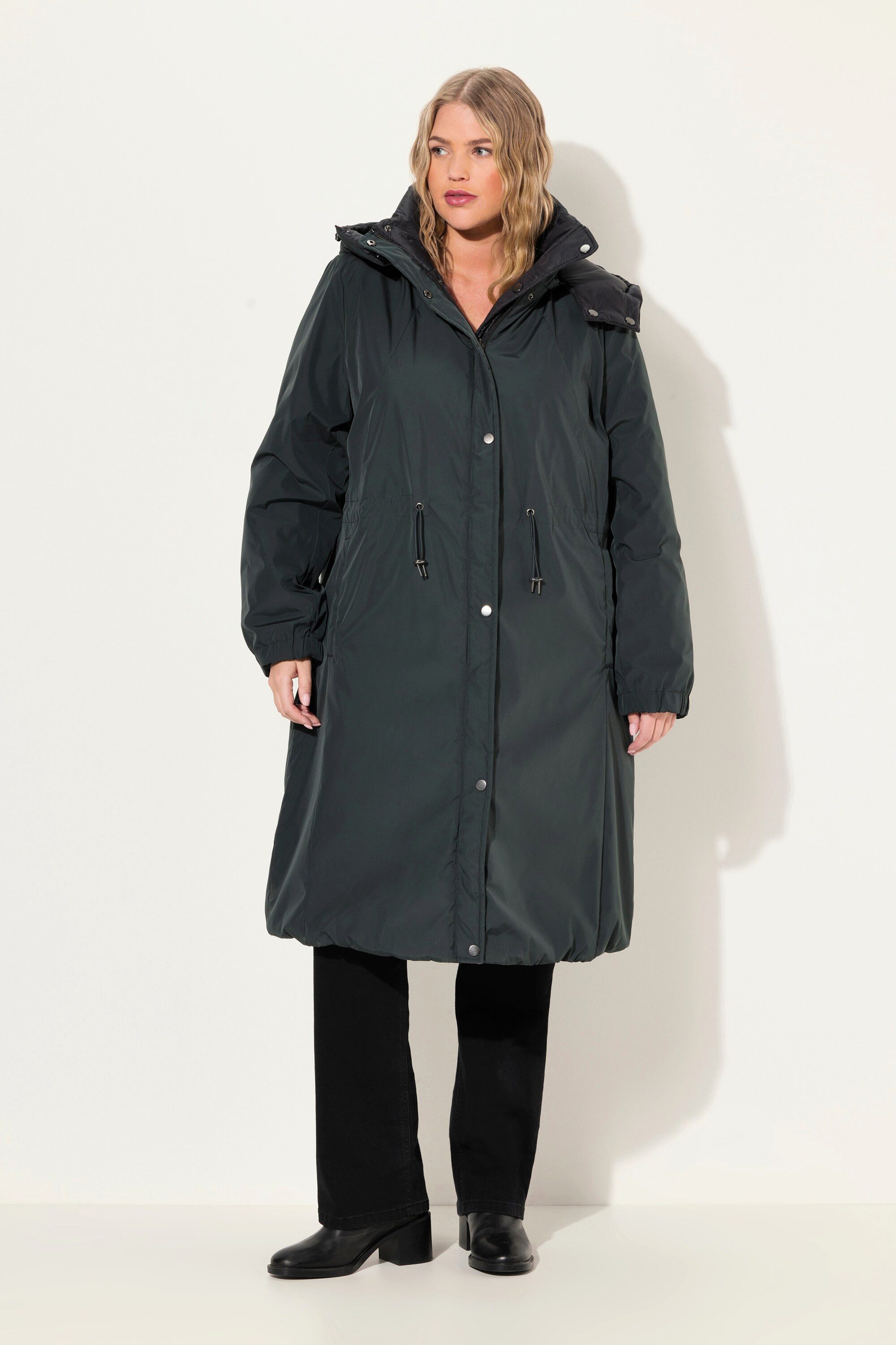 Ulla Popken Wintermantel HYPRAR Wendemantel wasserabweisend 2-Wege-Zipper günstig online kaufen