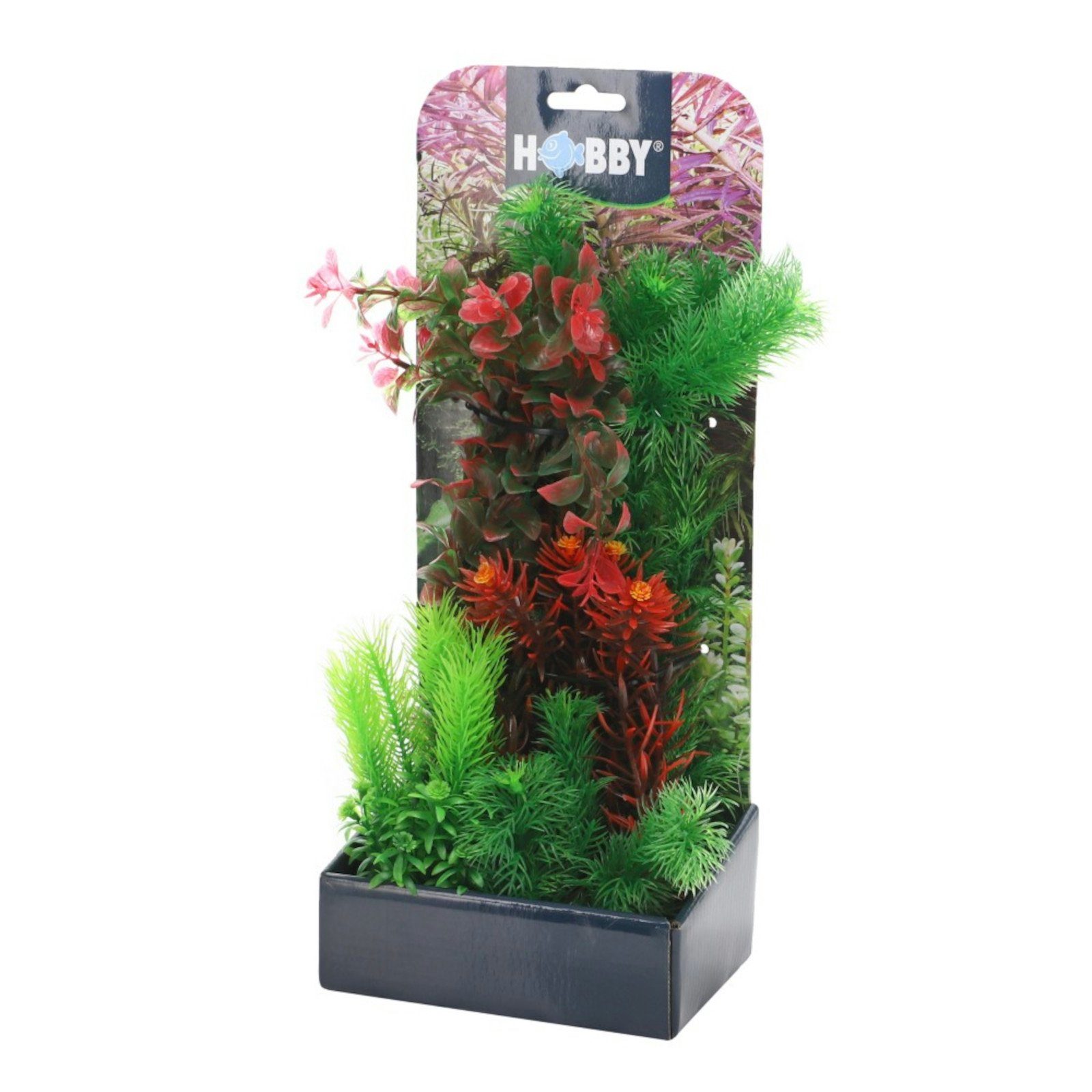 HOBBY Aquariendeko Plantasy Set 3 Pflanzen-Set mit 6 künstlichen Aquarienpflanzen