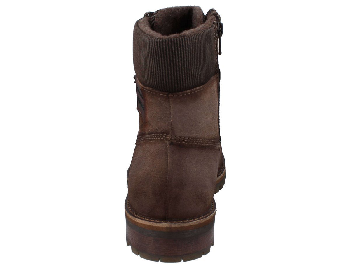 bugatti BUGATTI Herren Stiefel braun Veloursleder - Größe: 45 Winterstiefel